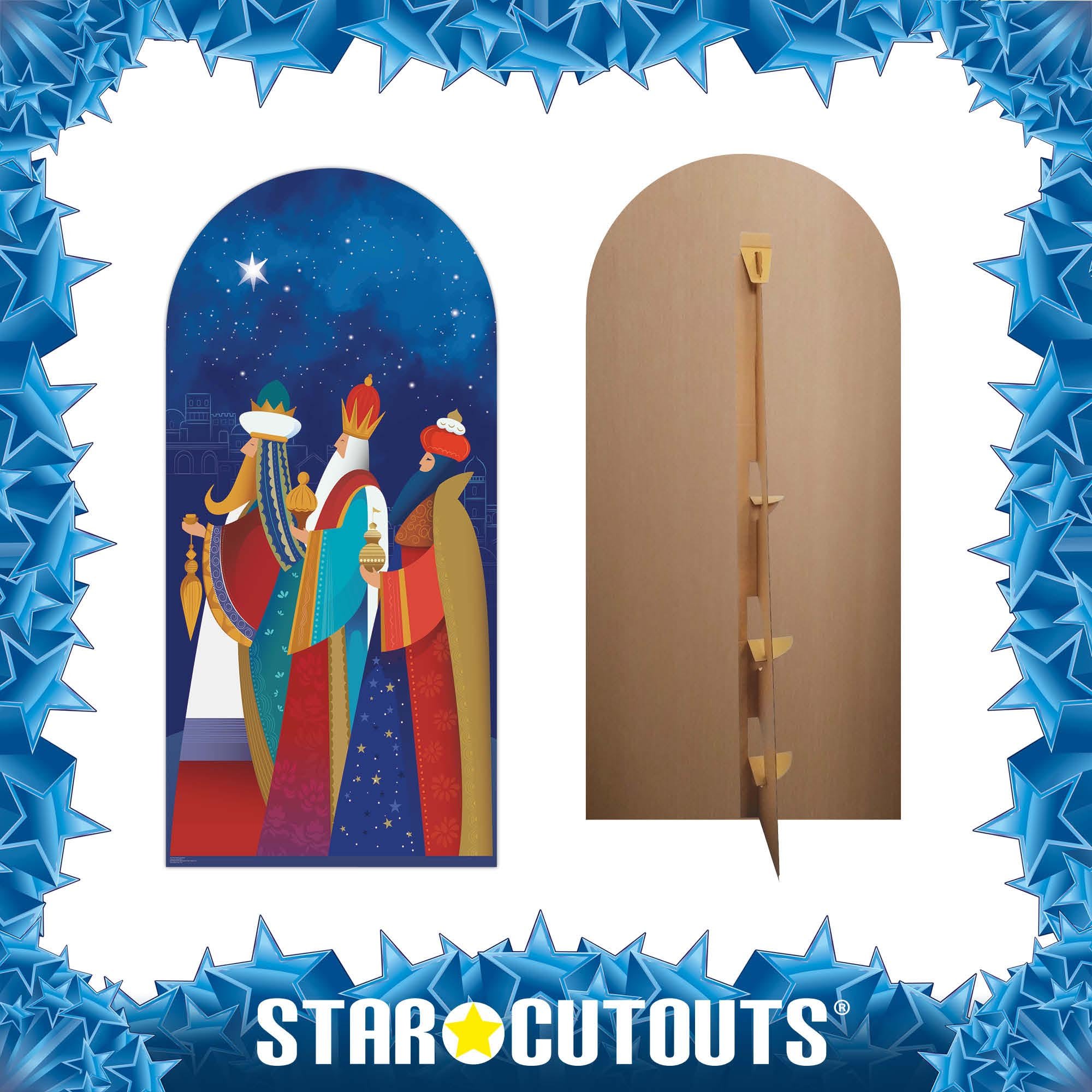 Three Kings with Gifts Cardboard Cutout 