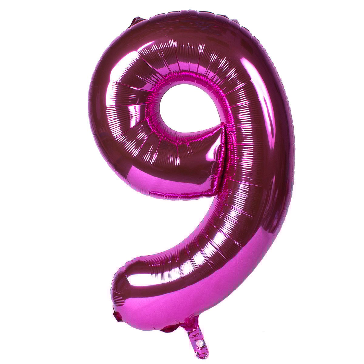 Pink Number 9 Foil Giant Helium Balloon - Uninflated