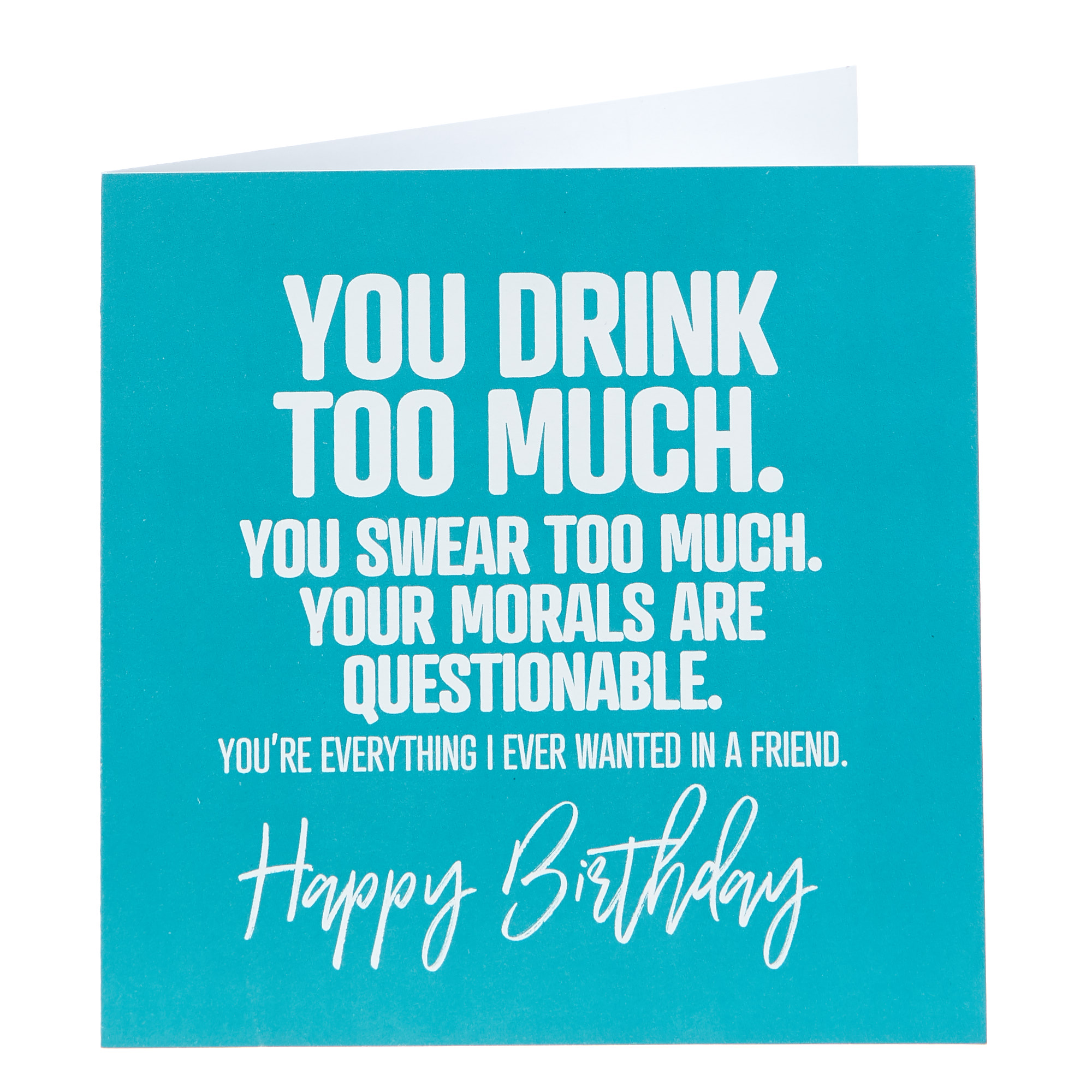 Punk Birthday Card - You Drink Too Much