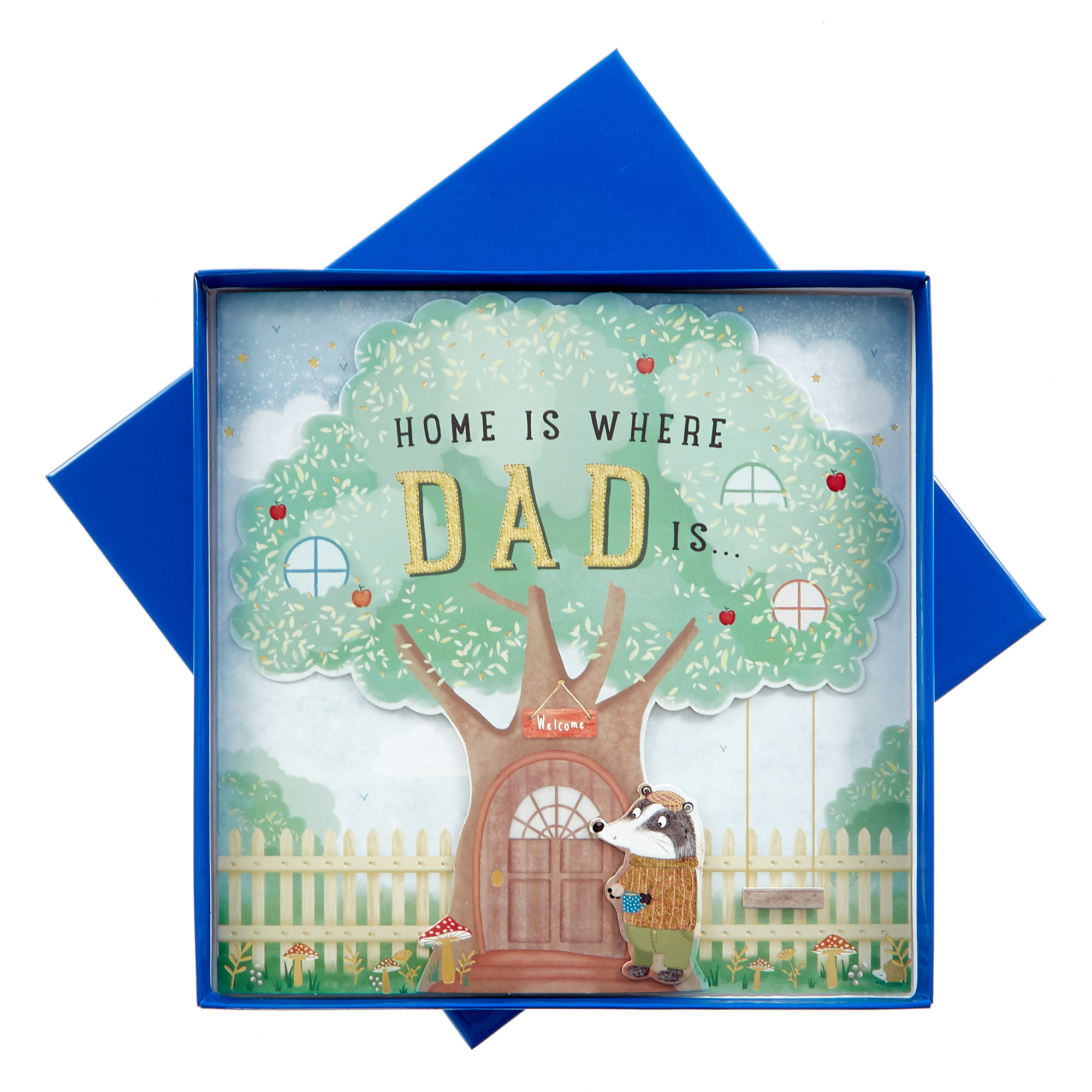 Boxed Father's Day Card - Home Is Where Dad Is