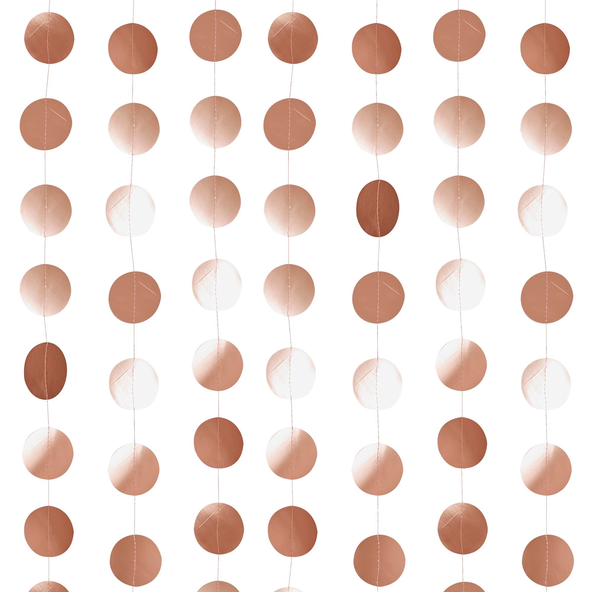 Metallic Circle Card Backdrop 20m (3 Colour Options)