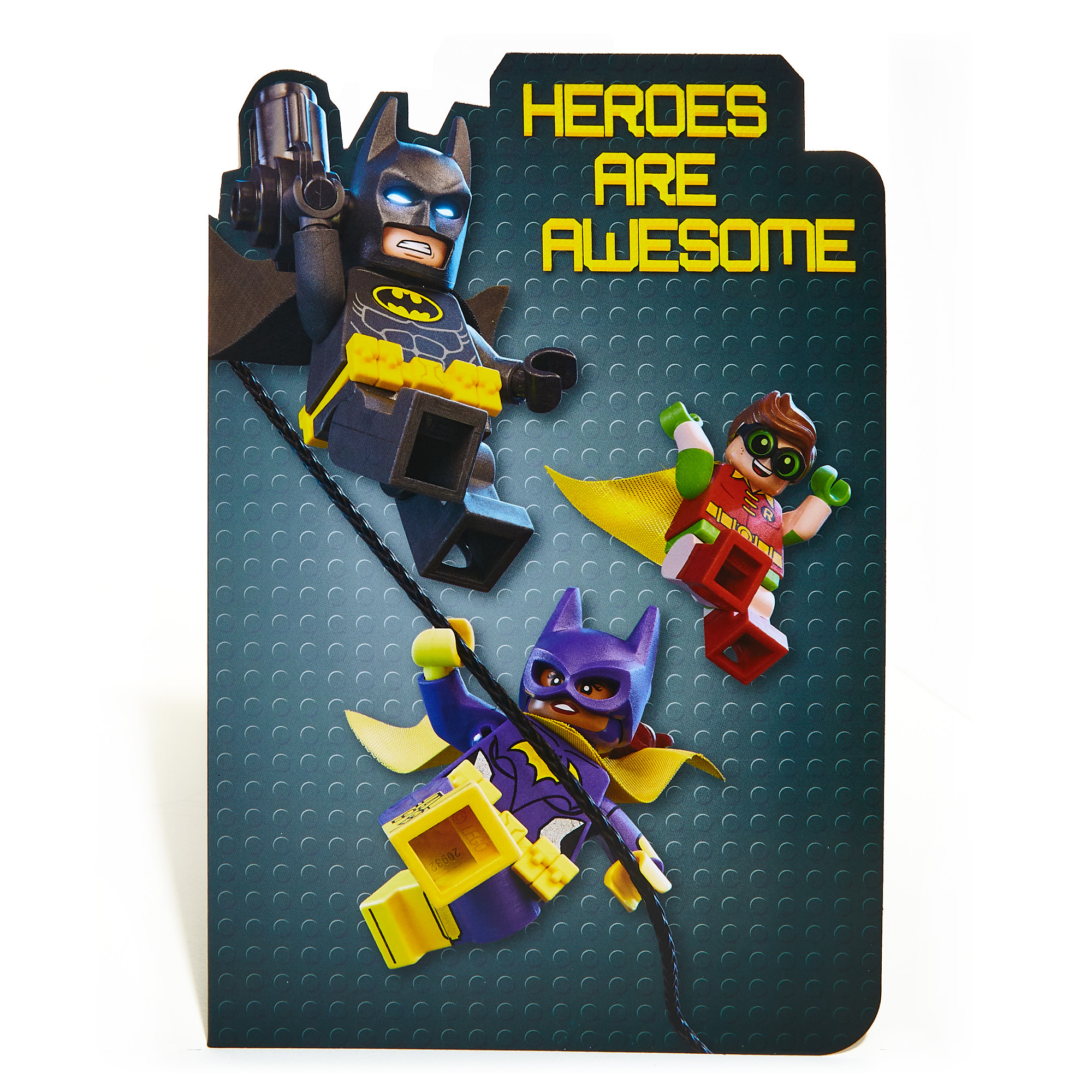 Lego Batman Birthday Card - Heroes Are Awesome