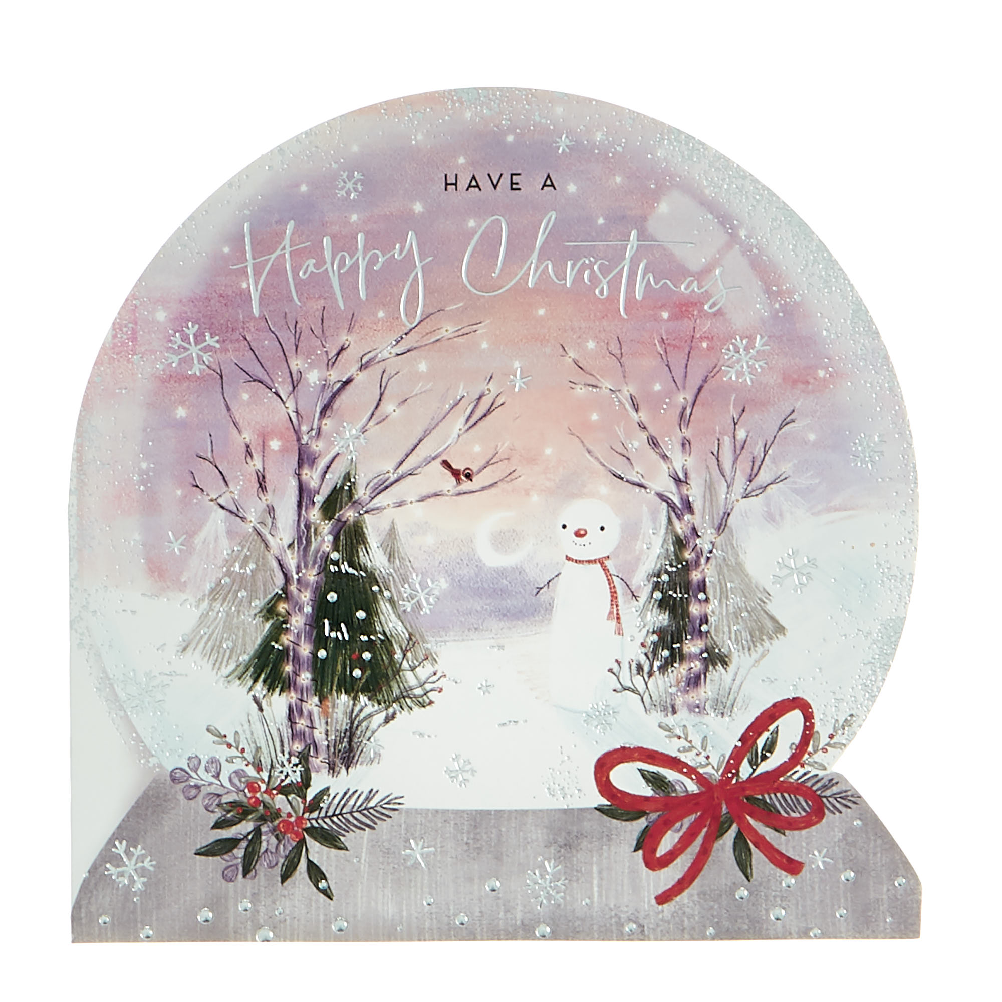 16 Charity Christmas Cards - Snow Globes (2 Designs)