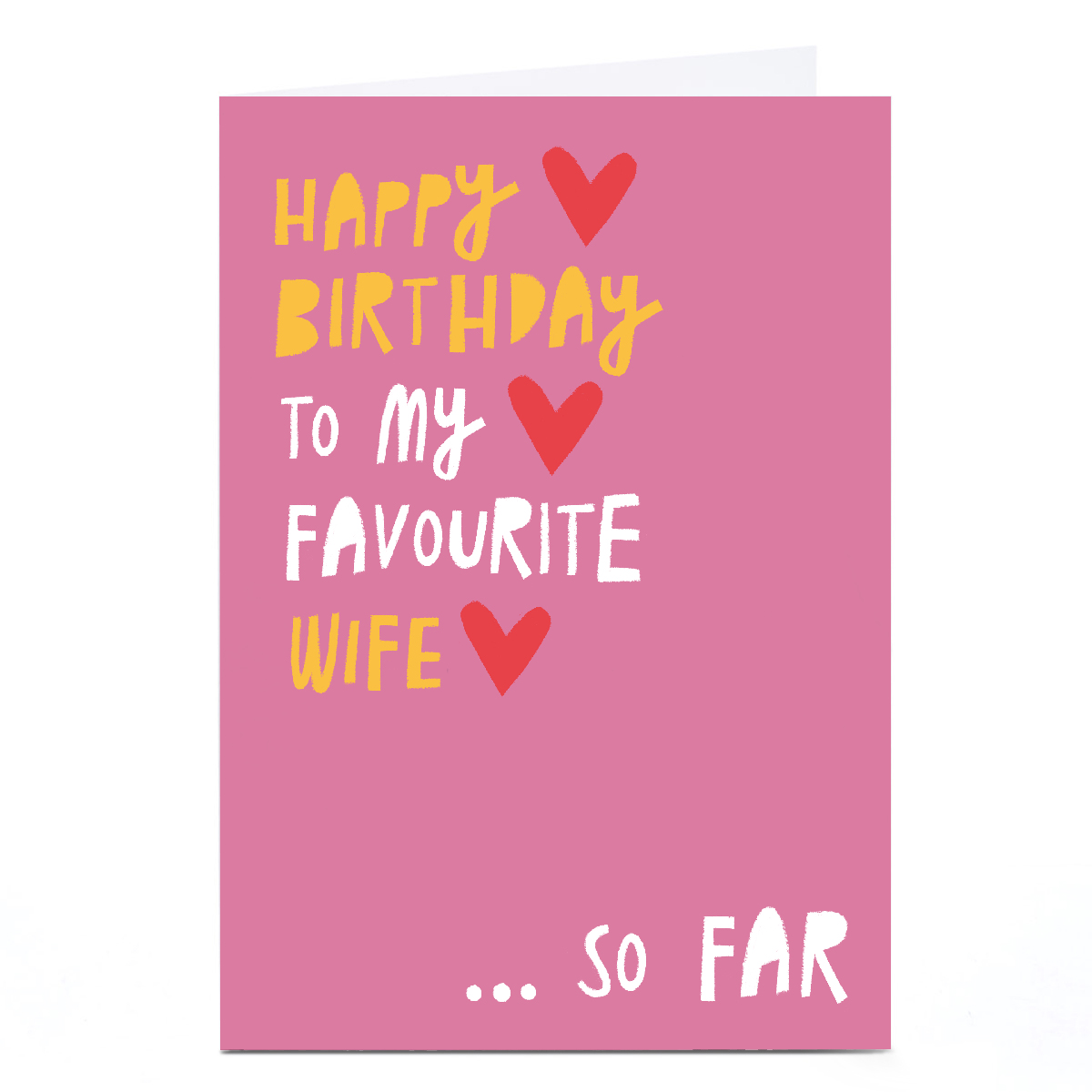 Personalised Stevie Studios Card - To my Favourite Wife