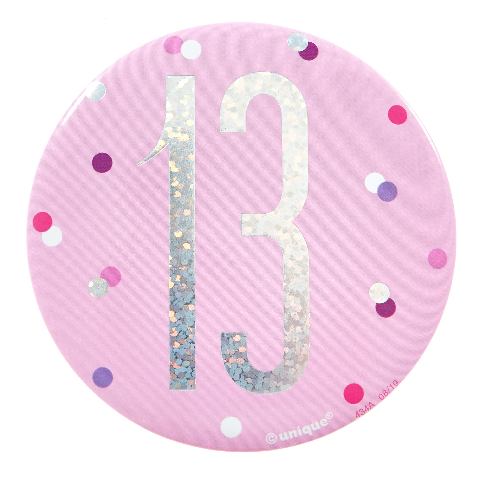 Pink 13th Birthday Party Accessories Kit - 6 Pieces 