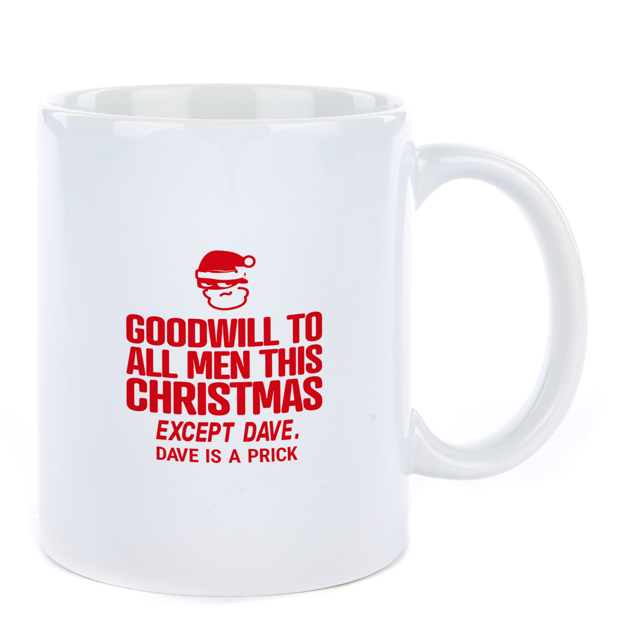 Personalised Punk Christmas Mug - Good will to all men