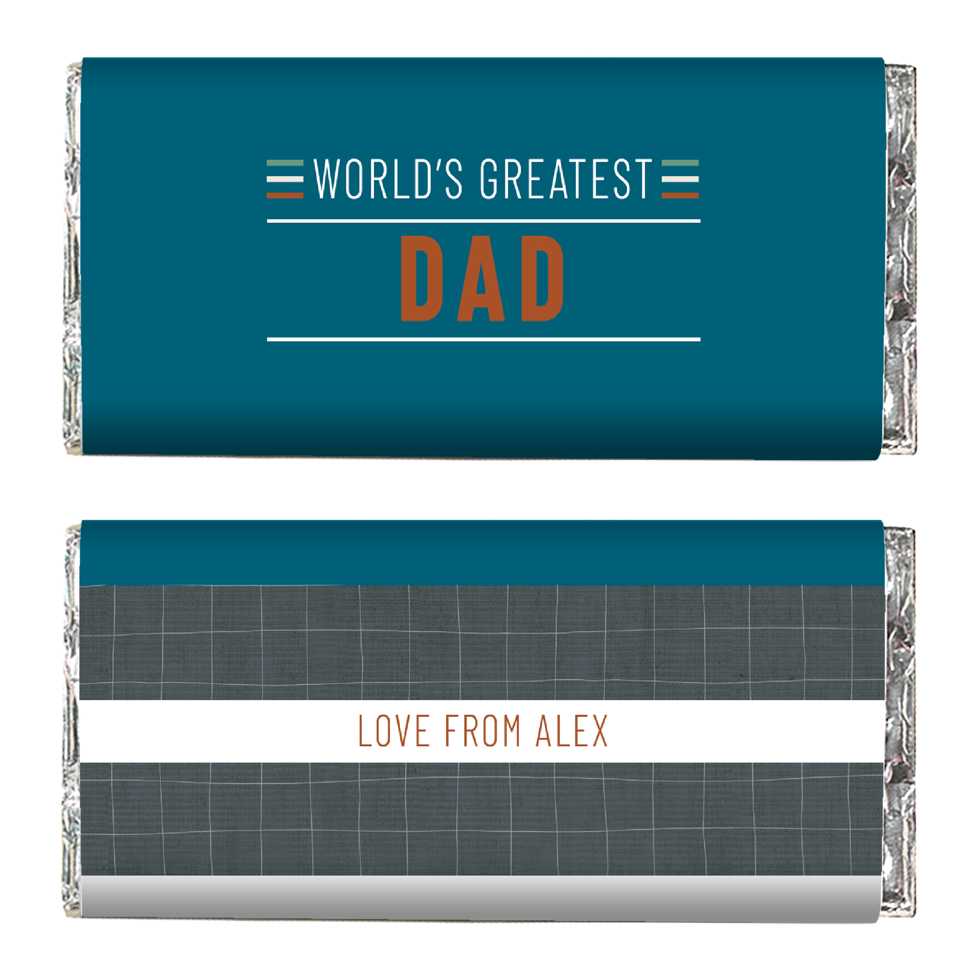Personalised Chocolate Bar - World's Greatest Dad