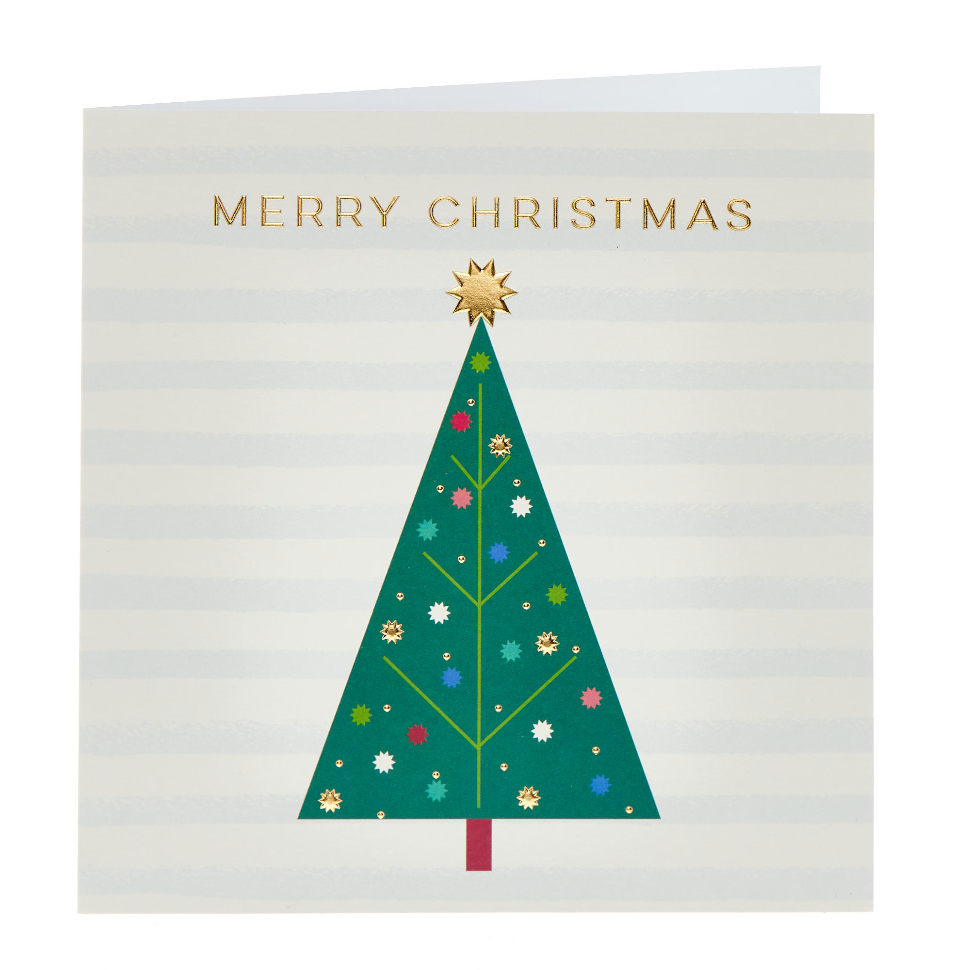 Contemporary Tree Any Recipient Christmas Card
