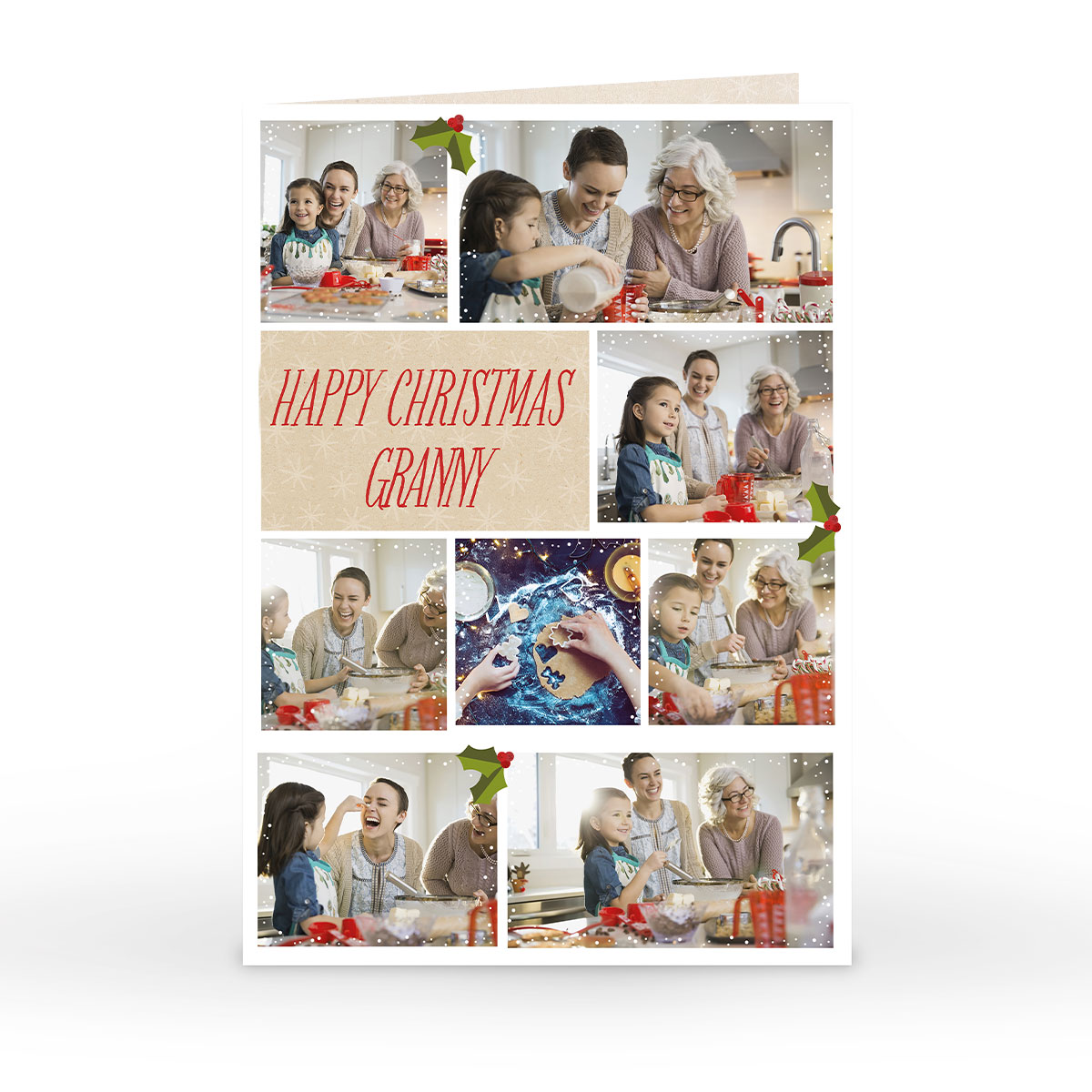 Personalised Christmas Photo Card - Happy Christmas Multi Upload