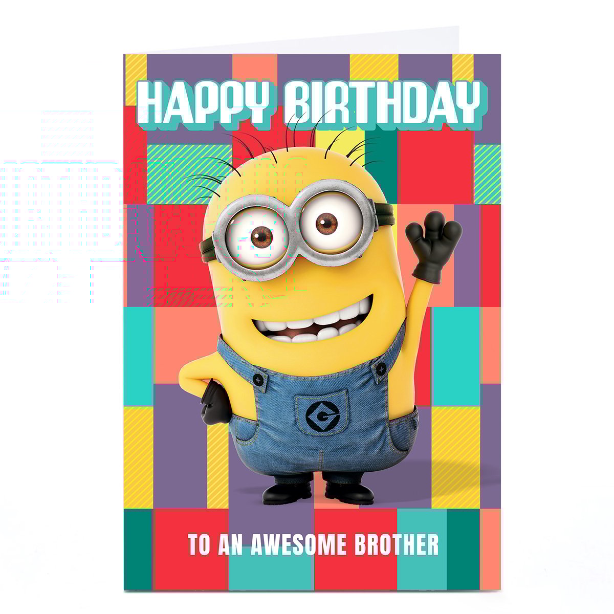 Personalised Birthday Card - Minions Any Message