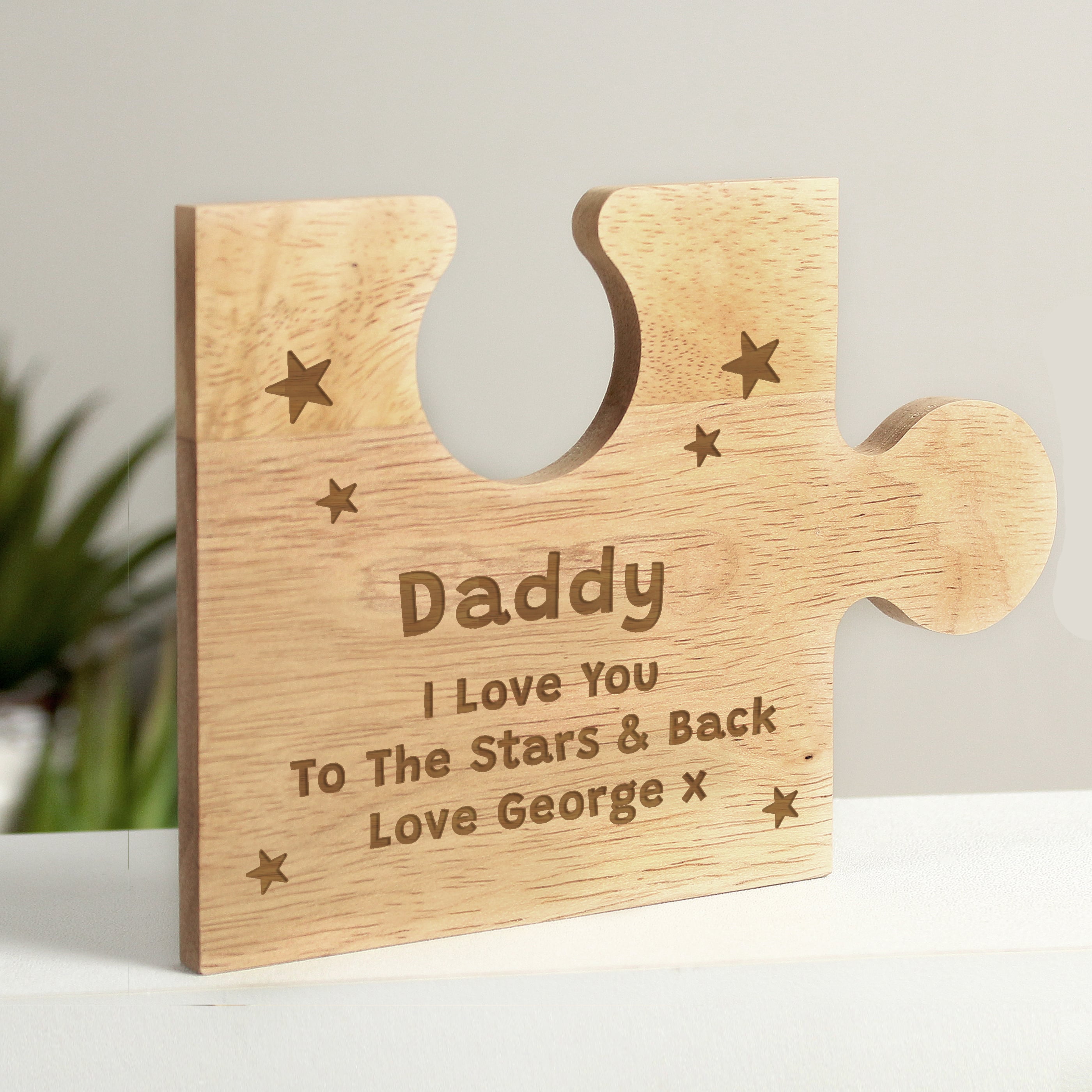 Personalised Star Design Jigsaw Piece