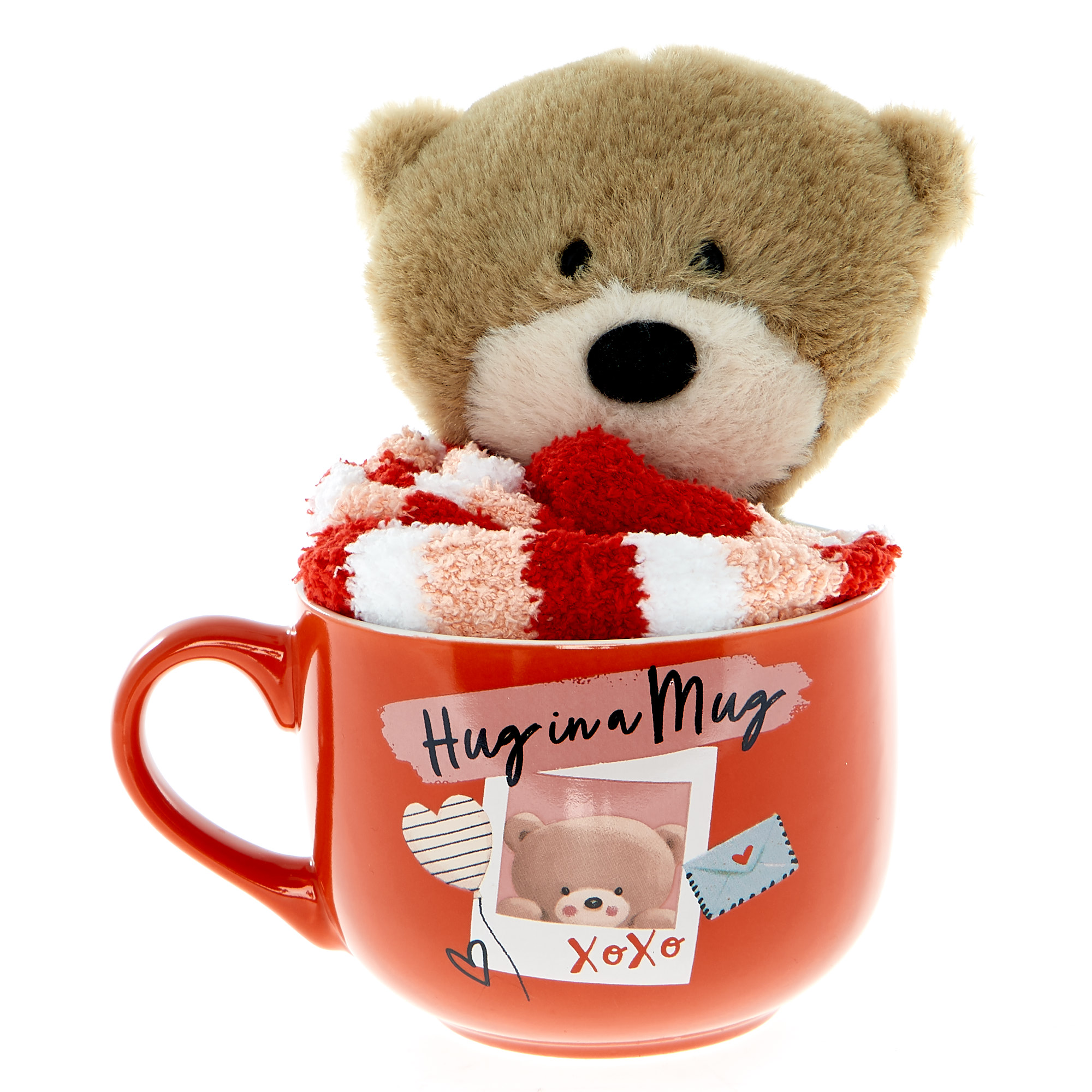 Hug in A Mug Soft Toy & Socks