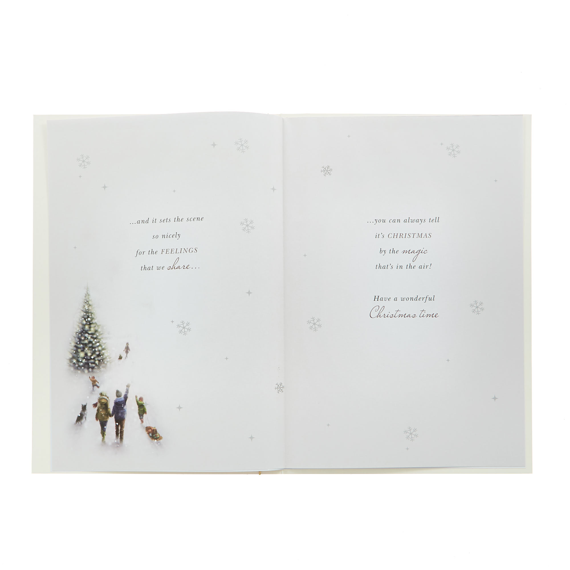 Christmas Card - Any Recipient Snowy Village Scene