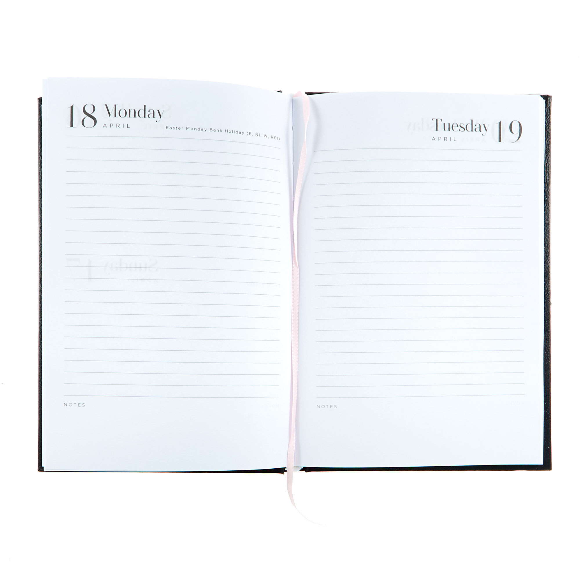Black A5 Page-A-Day Hardback 2022 Diary