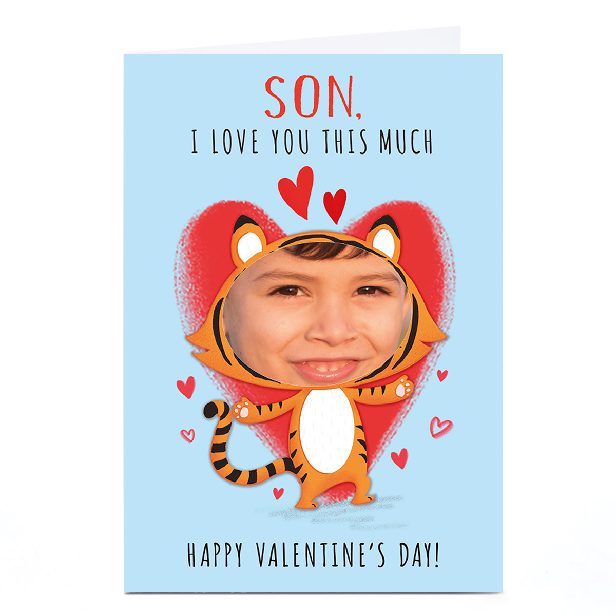 Photo Dalia Clarke Valentine's Day Card - Tiger, Son