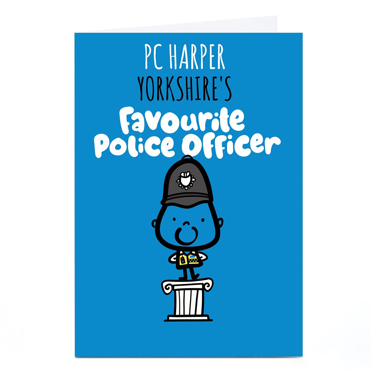 Personalised Fruitloops Card - Favourite Officer (Male)