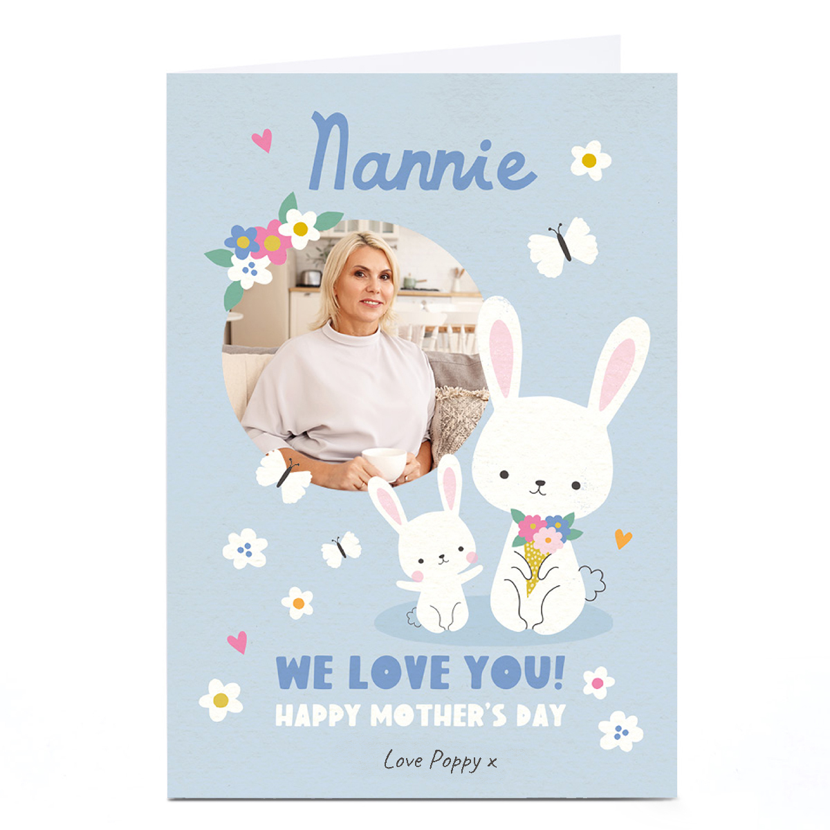 Photo Lemon & Sugar Mother's Day Card - Nannie Bunny