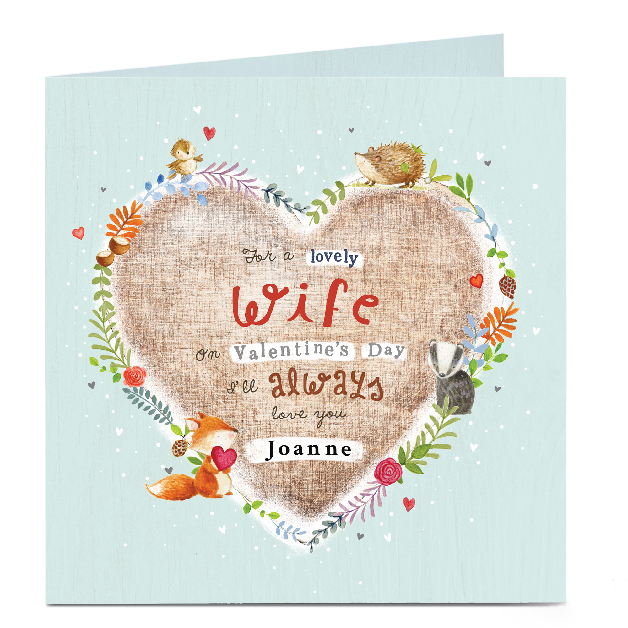 Personalised Valentine's Card - Scenes Of Nature