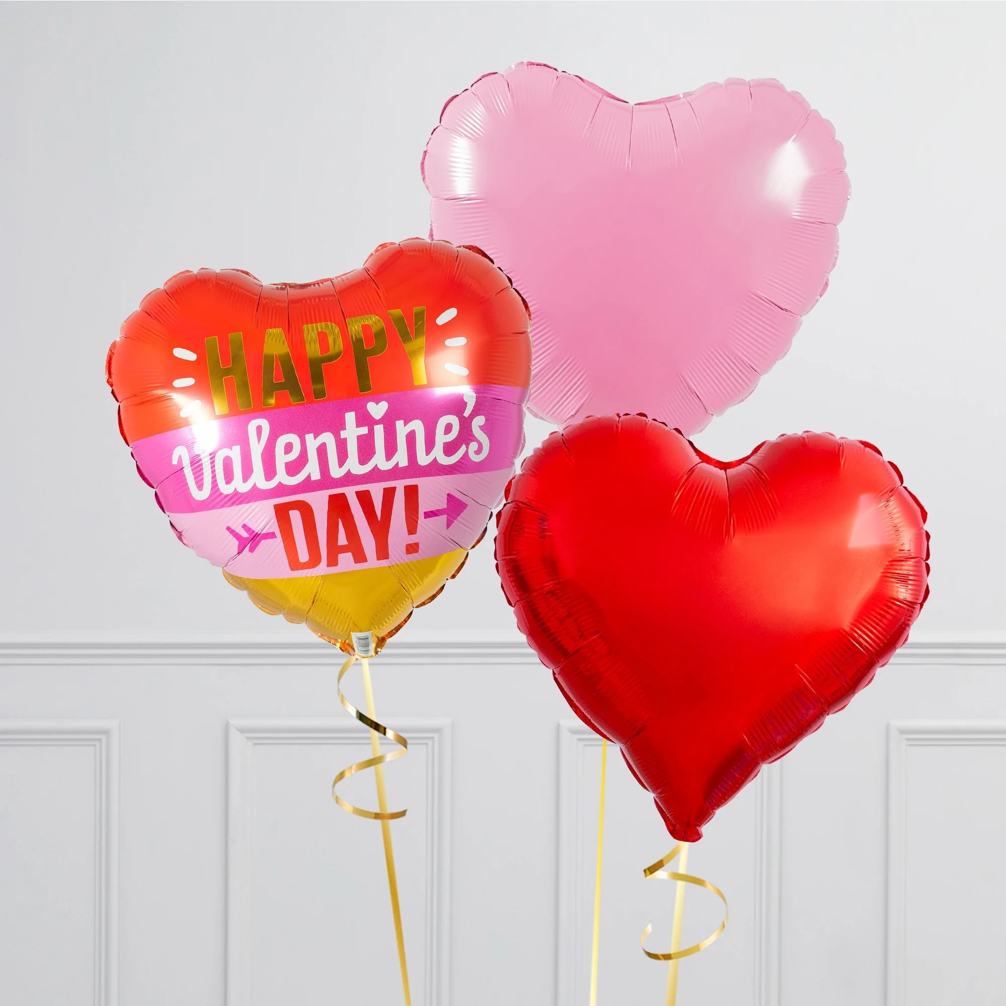 Love You Rainbow Valentine's Day Balloon Package - Delivered Inflated!