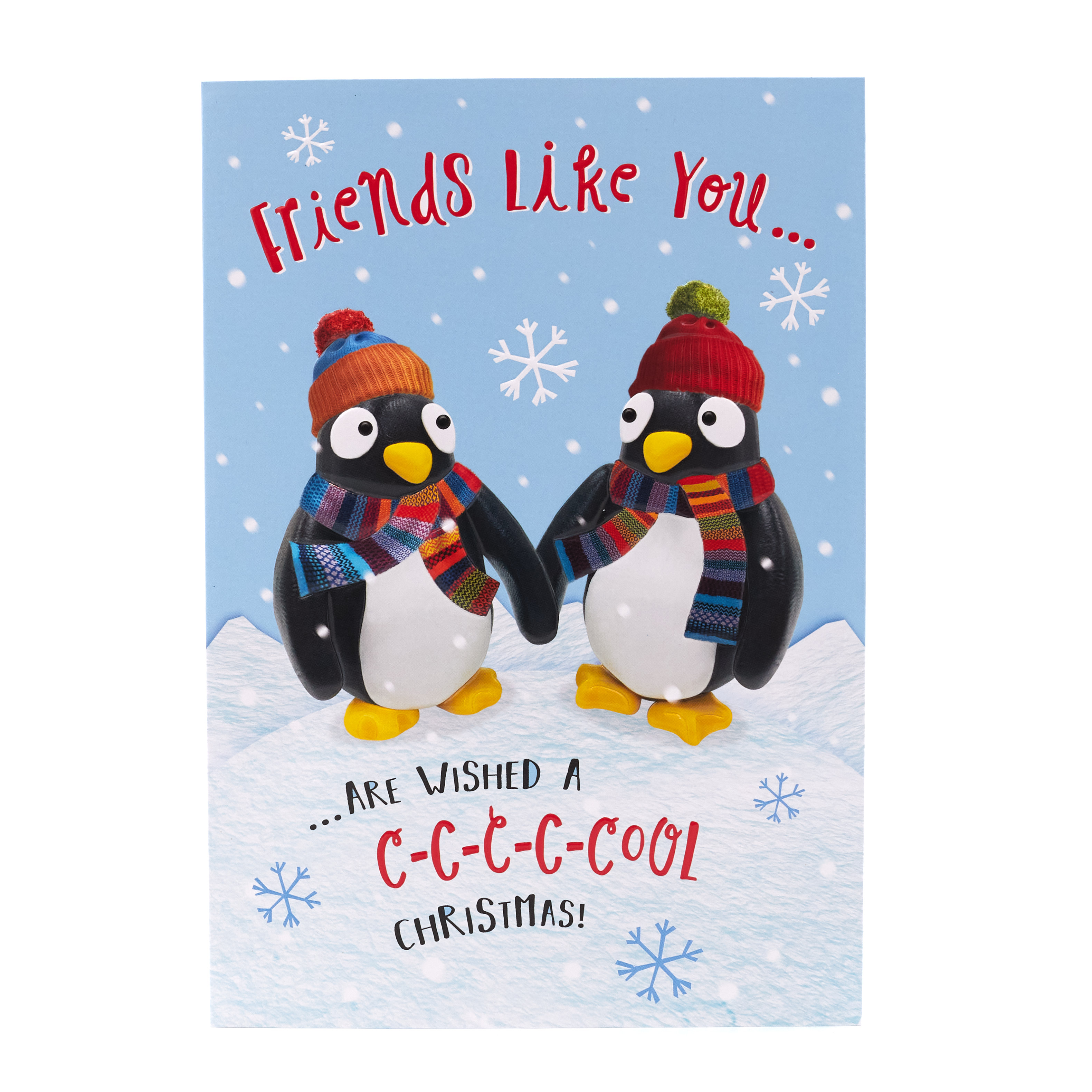Christmas Card - Special Friends, Cool Christmas Penguins