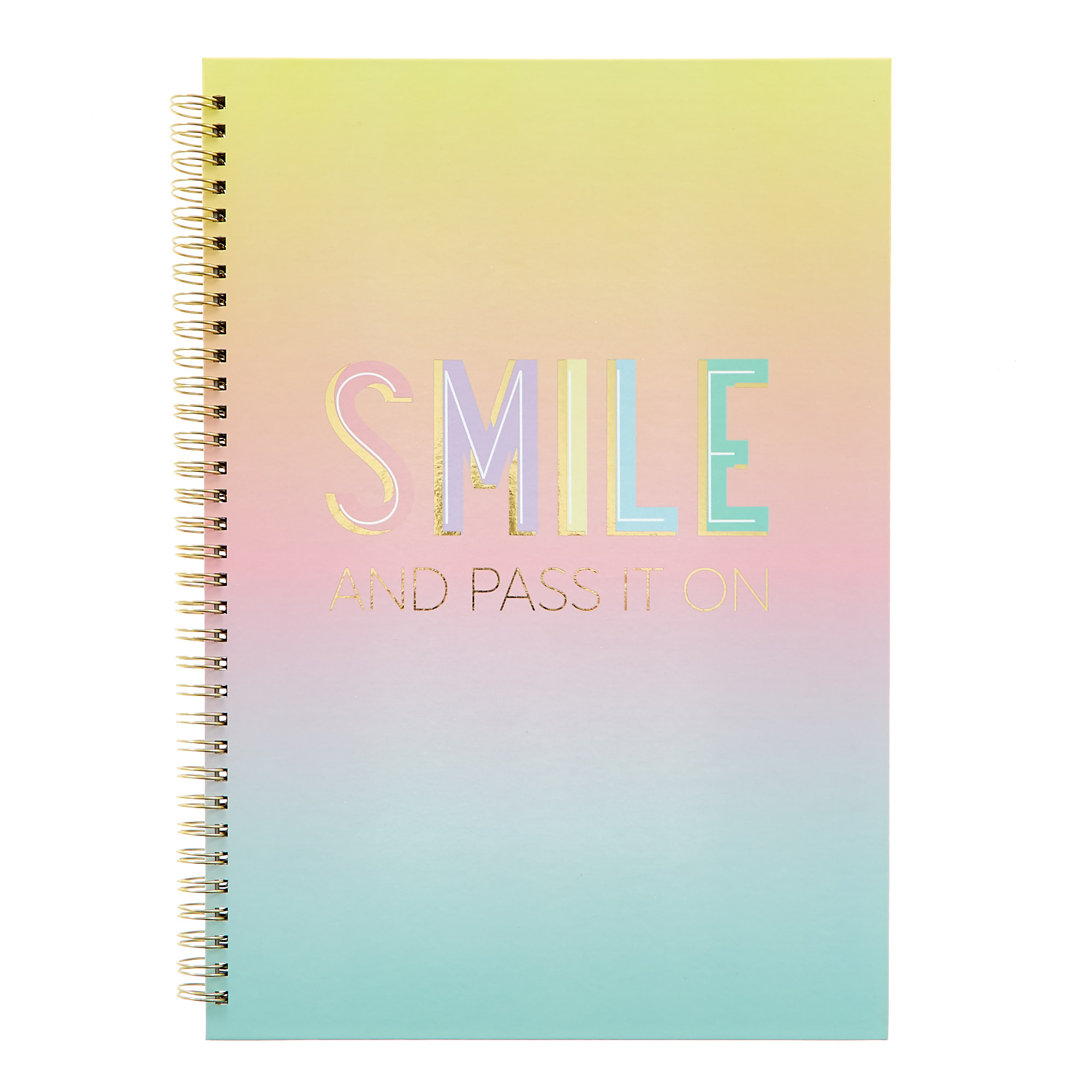 A4 Smile & Pass It On Positivity Notebook