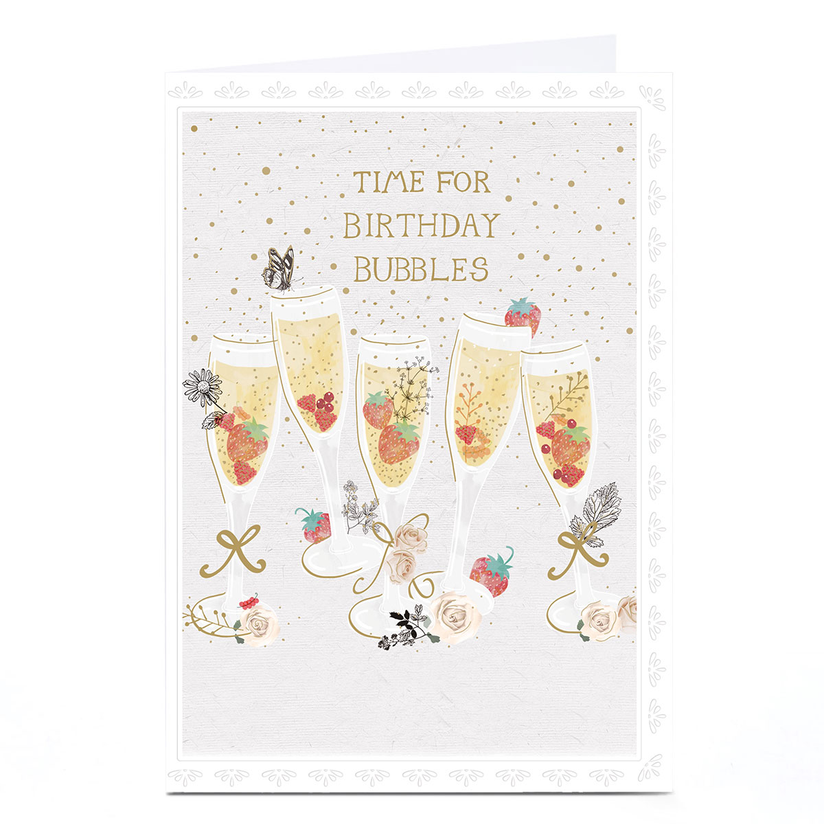 Birthday Card - Time for Birthday Bubbles 