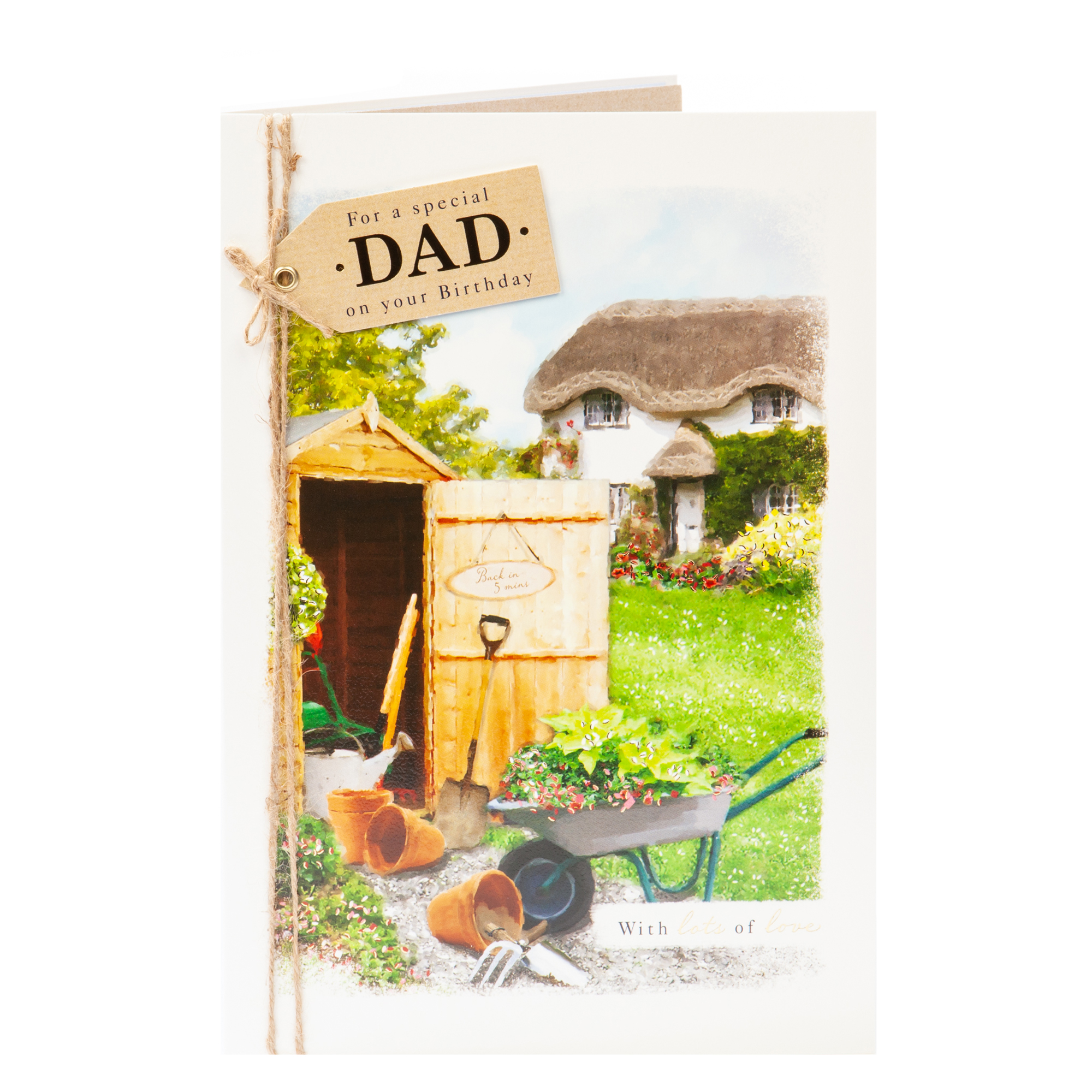 Birthday Card - Special Dad Gardening