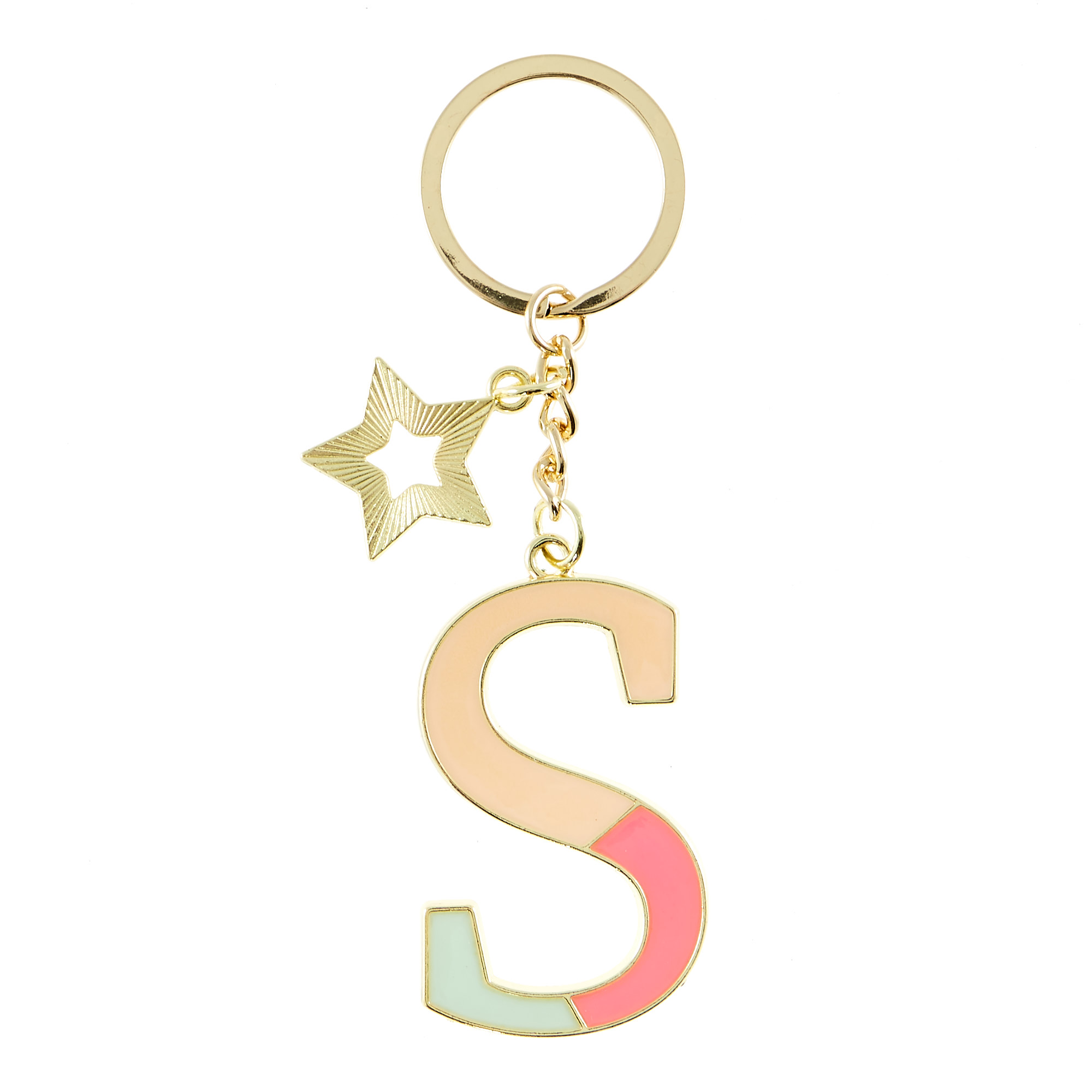 Letter S Alphabet Keyring