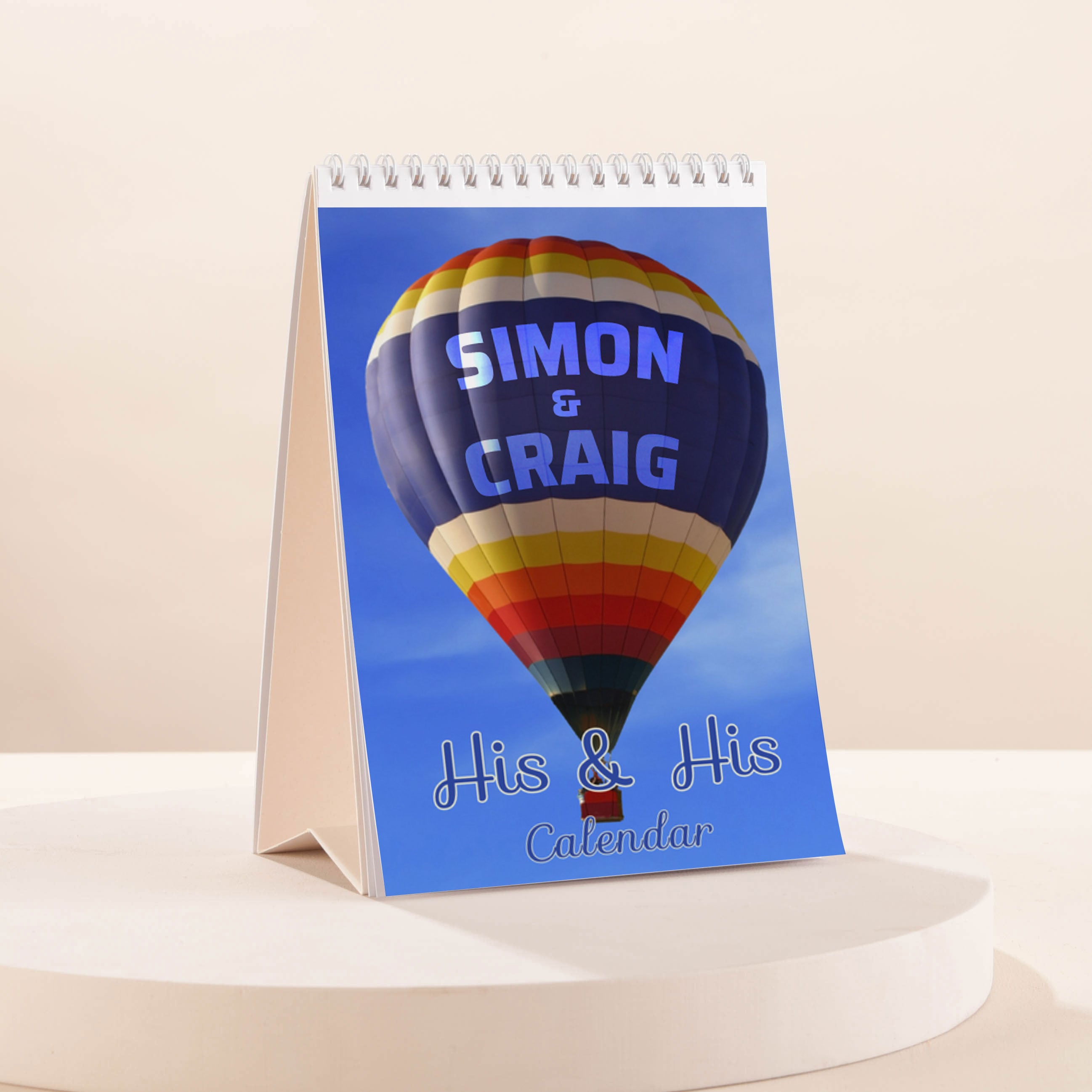 Personalised His & His Calendar (Any Year)