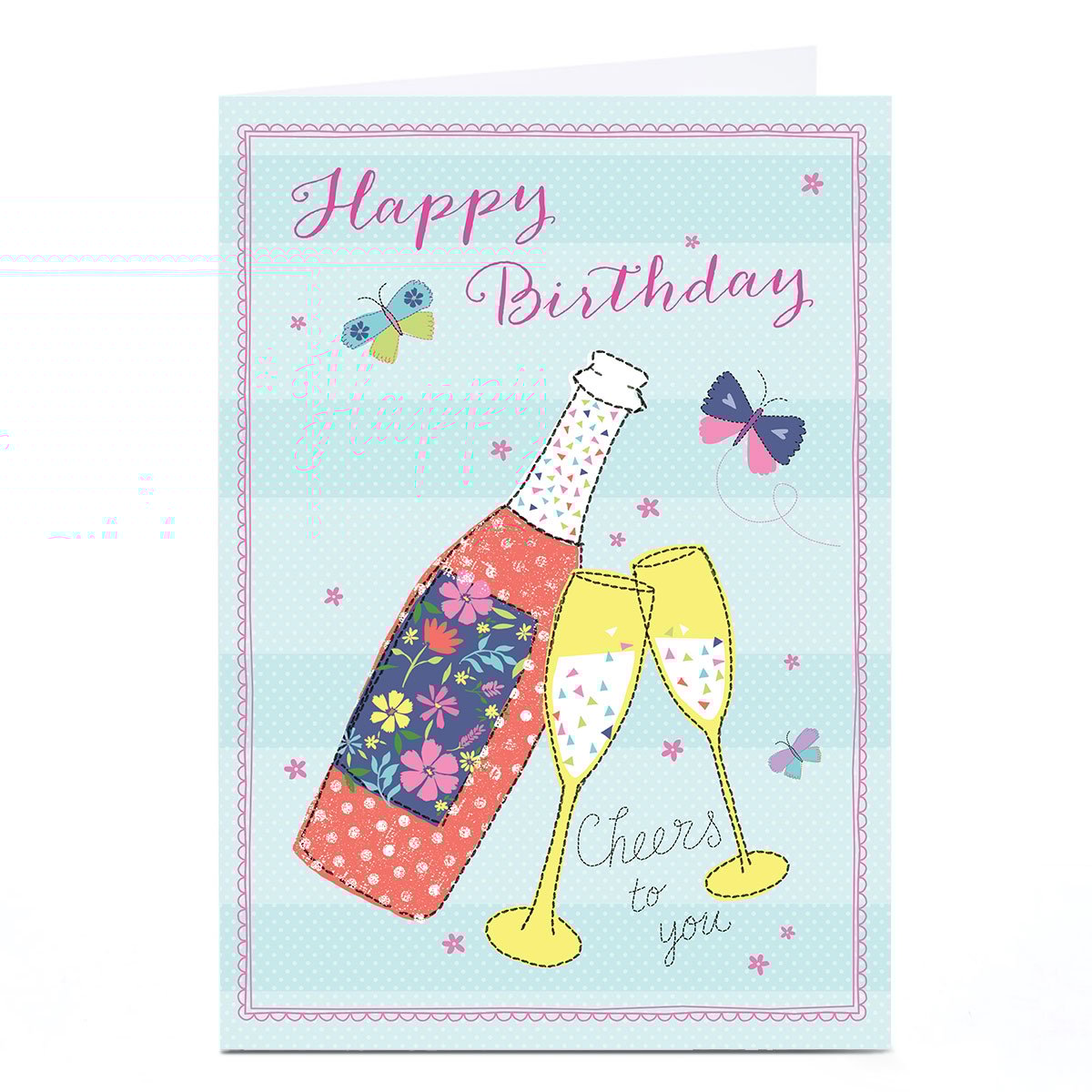 Personalised Birthday Card - Cheers To You