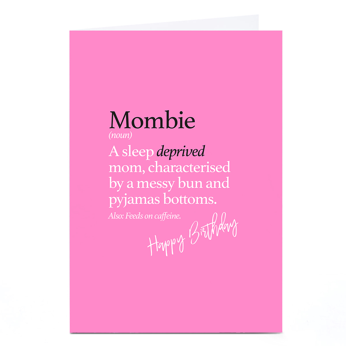 Personalised Punk Birthday Card - Mombie