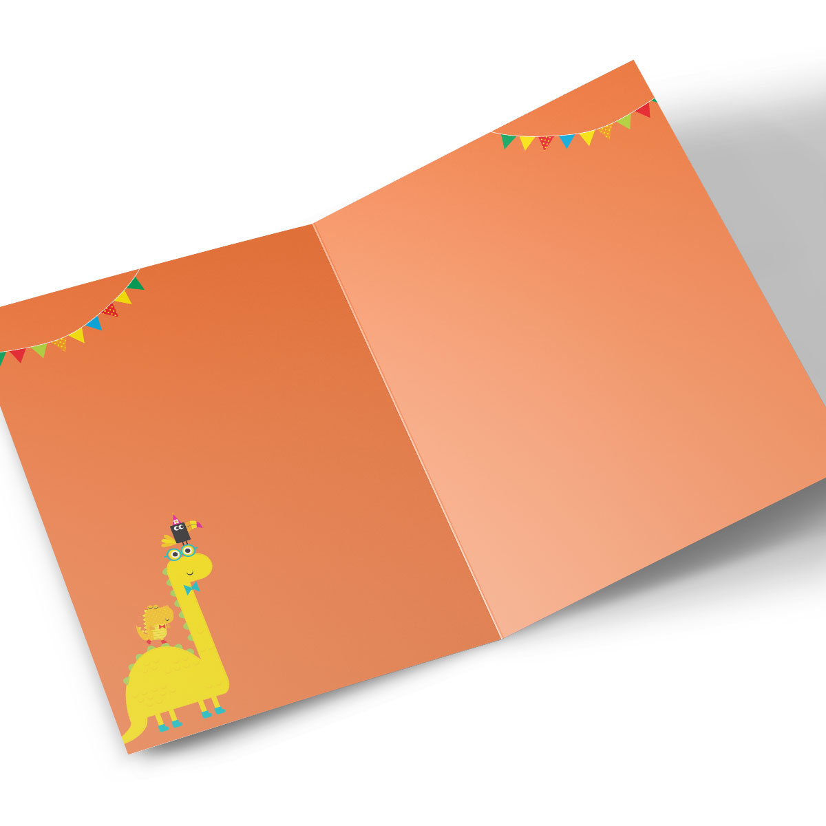 Personalised Any Age Birthday Card - Colourful Dinosaurs