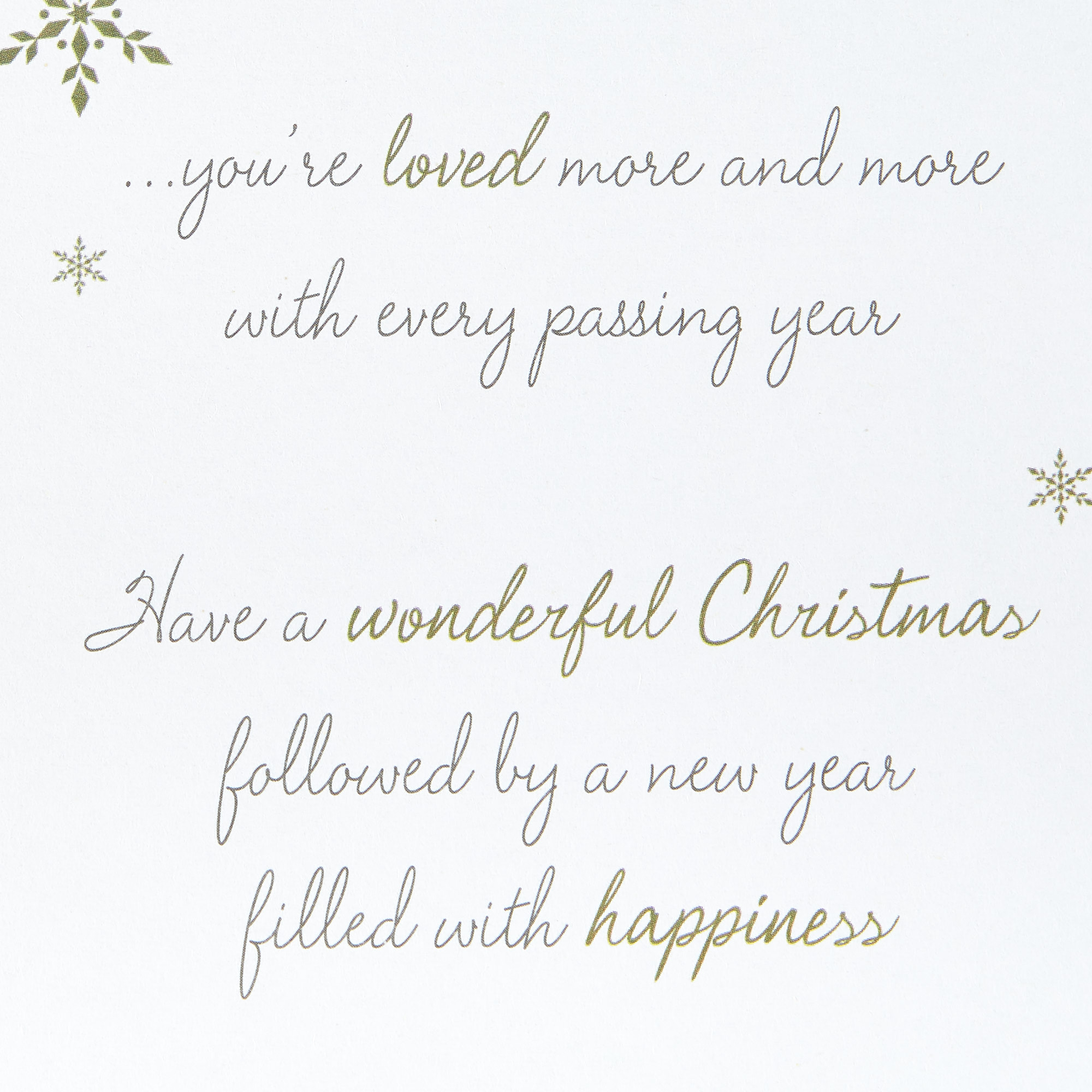 Christmas Card - Wonderful Daughter, Christmas Verse