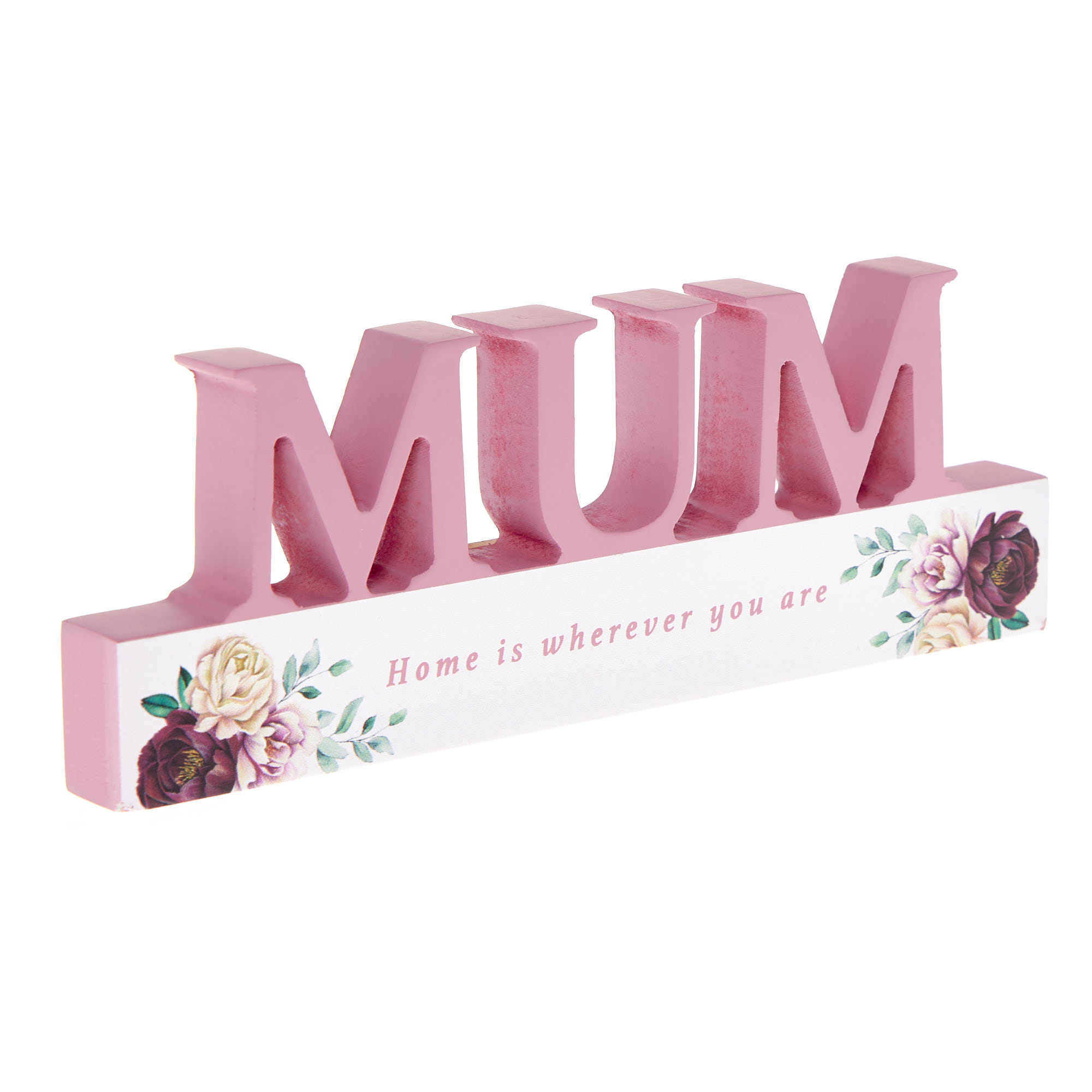 Mum Home Is Wherever You Are Wooden Plaque