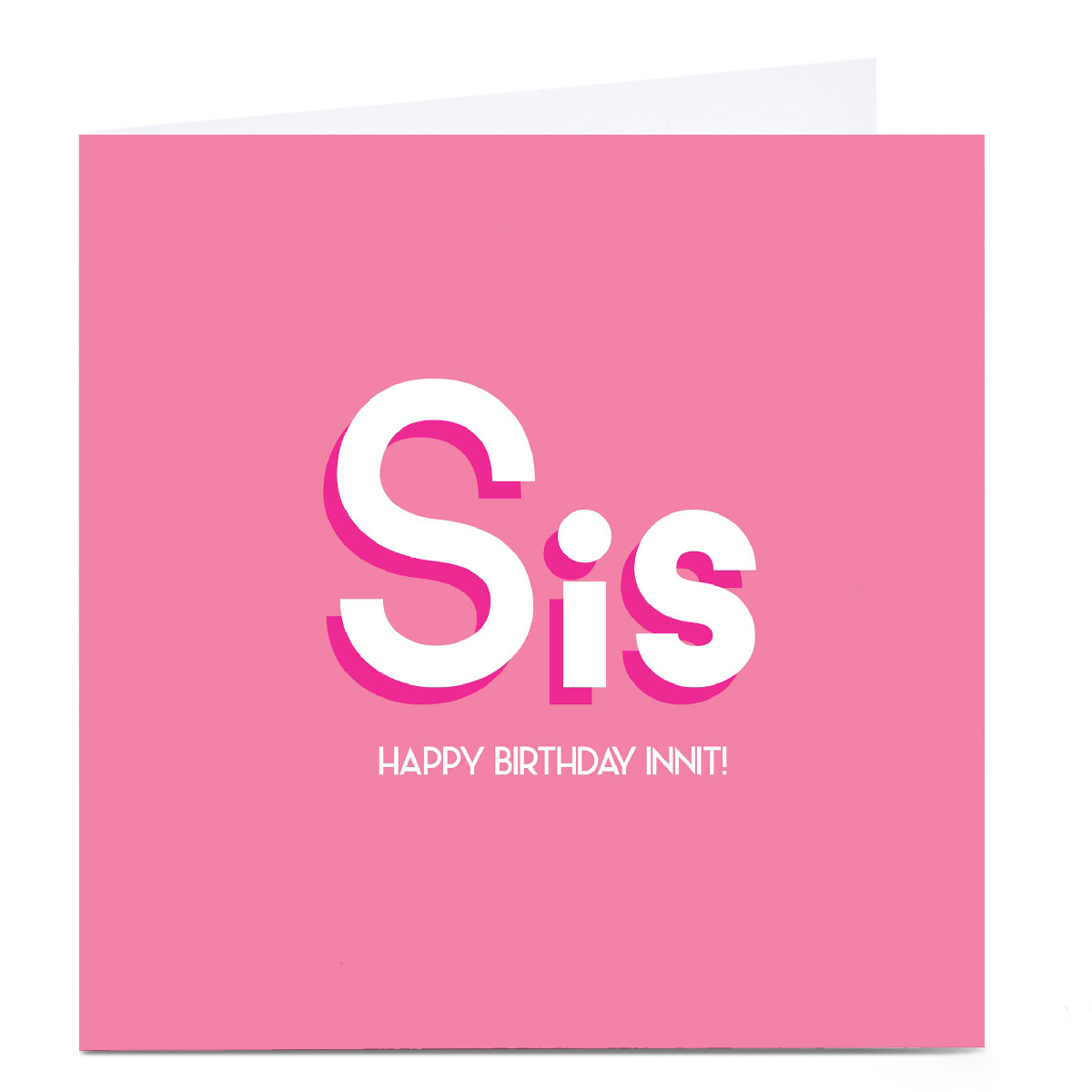 Personalised StreetGreets Card - Sis