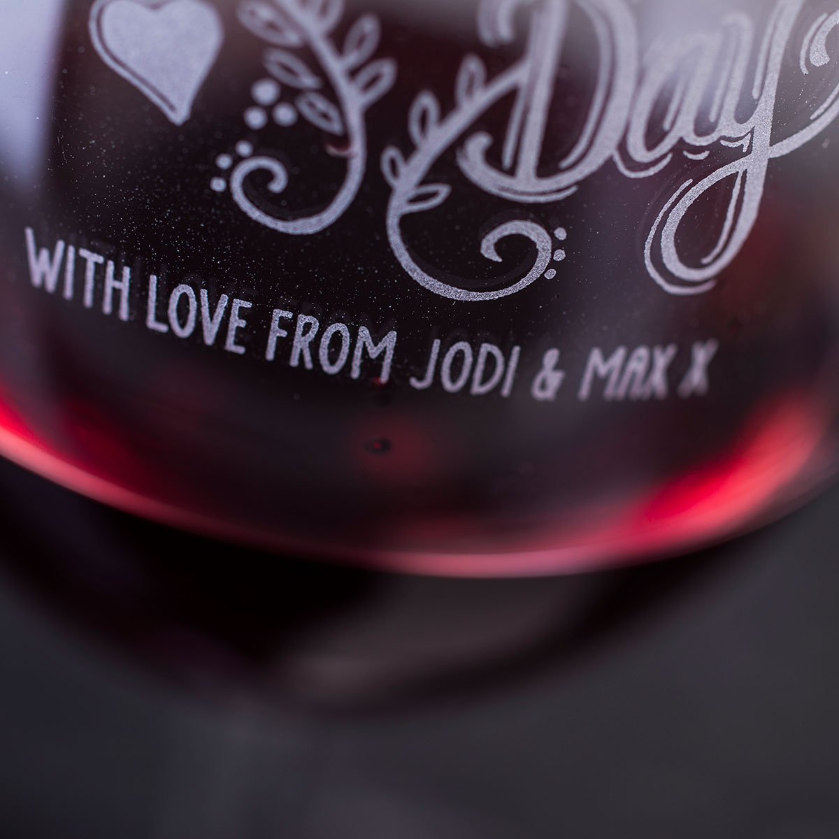Personalised Happy Mother's Day Wine Glass