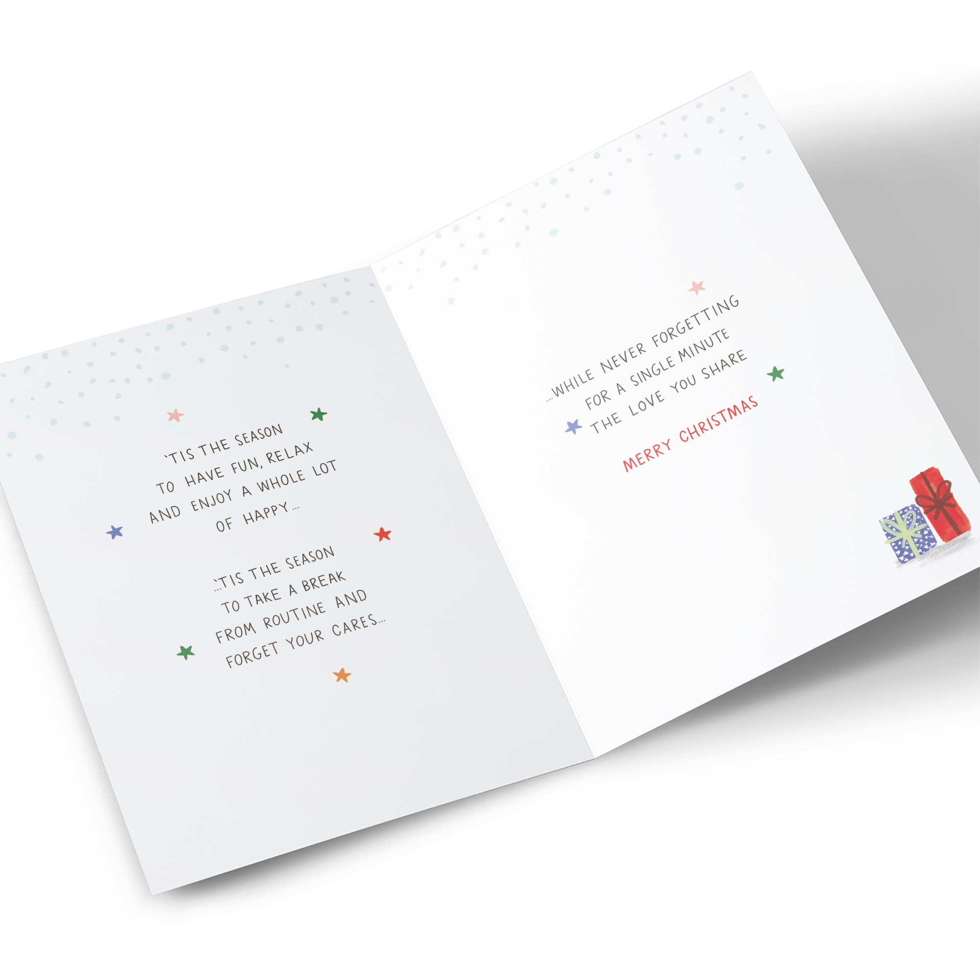 Christmas Card - Couple Decorating Tree, Both Of You