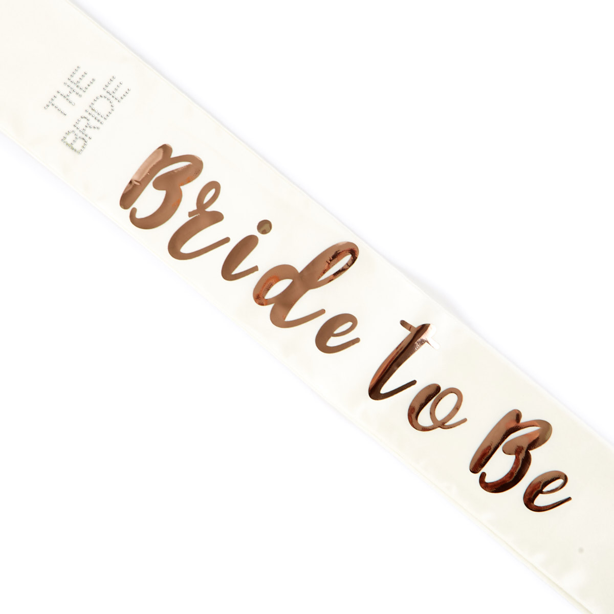 Cream & Rose Gold Bride Tribe Bride-To-Be Sash