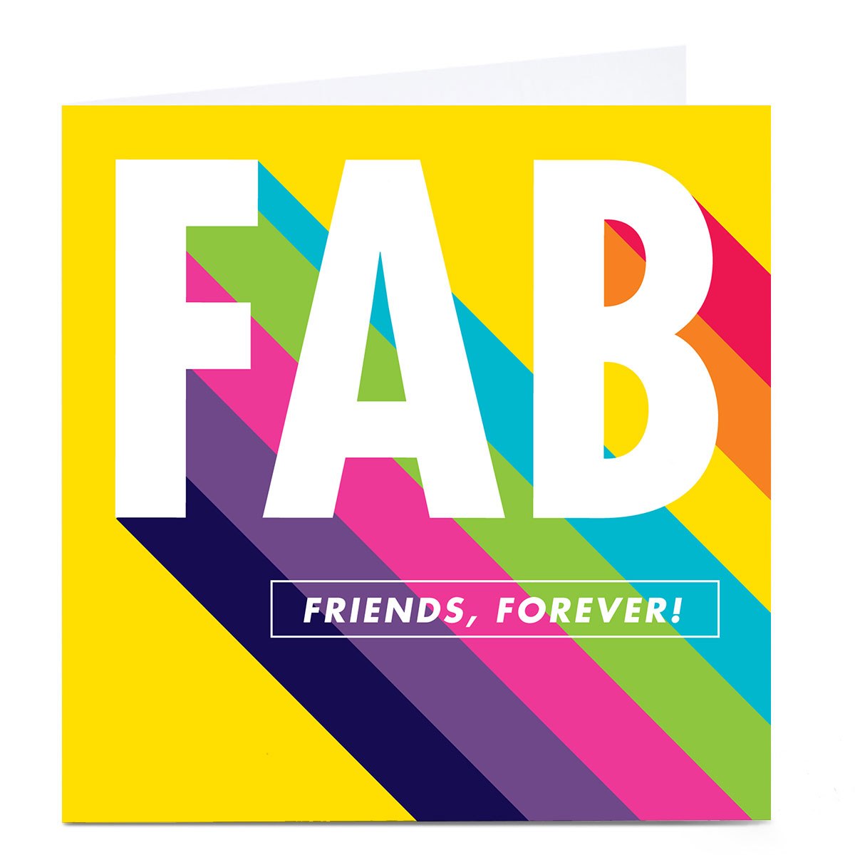Personalised Hello Munki Card - Fab Friends Forever 