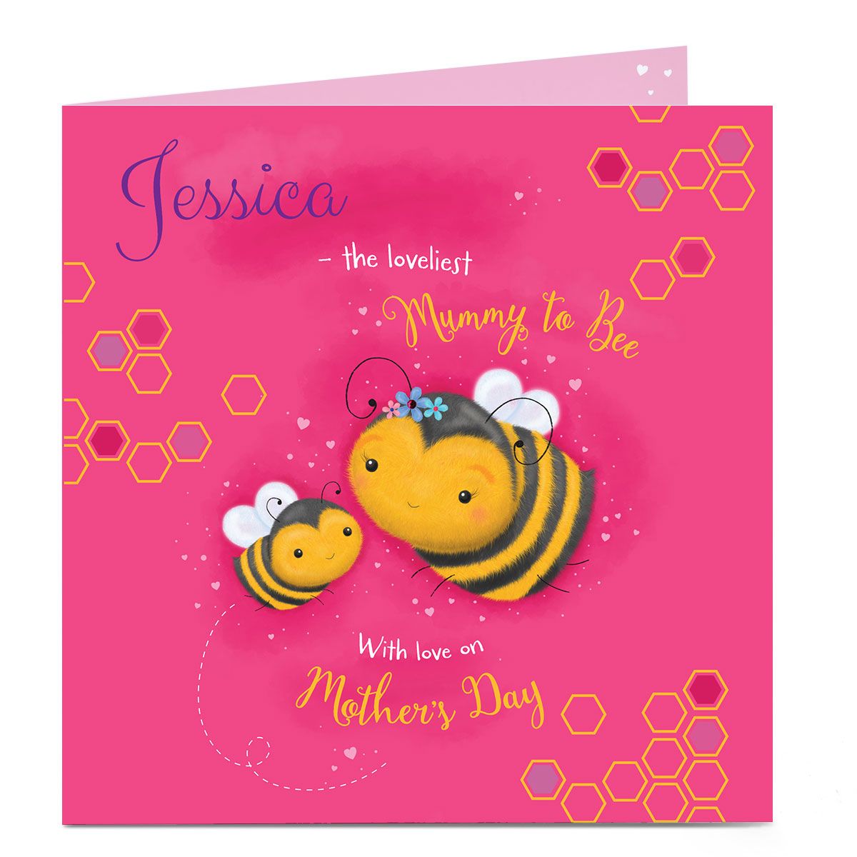 Personalised Mother's Day Card - Loveliest Mummy To Bee