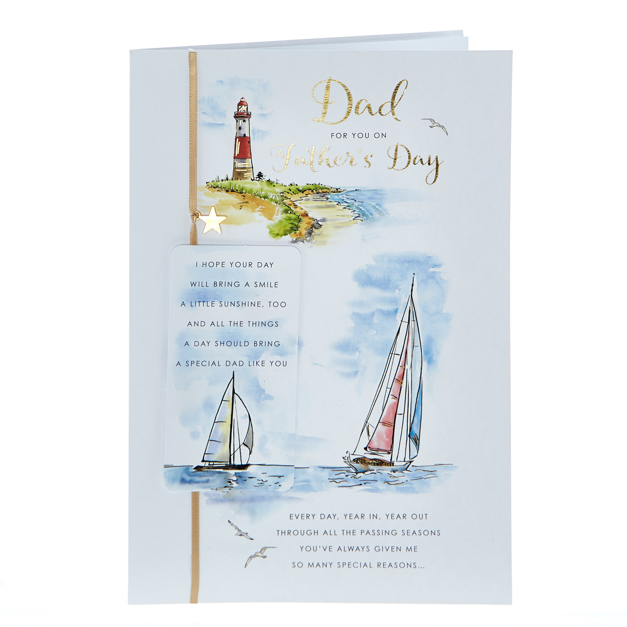 Father's Day Card - Dad (With Detachable Bookmark)