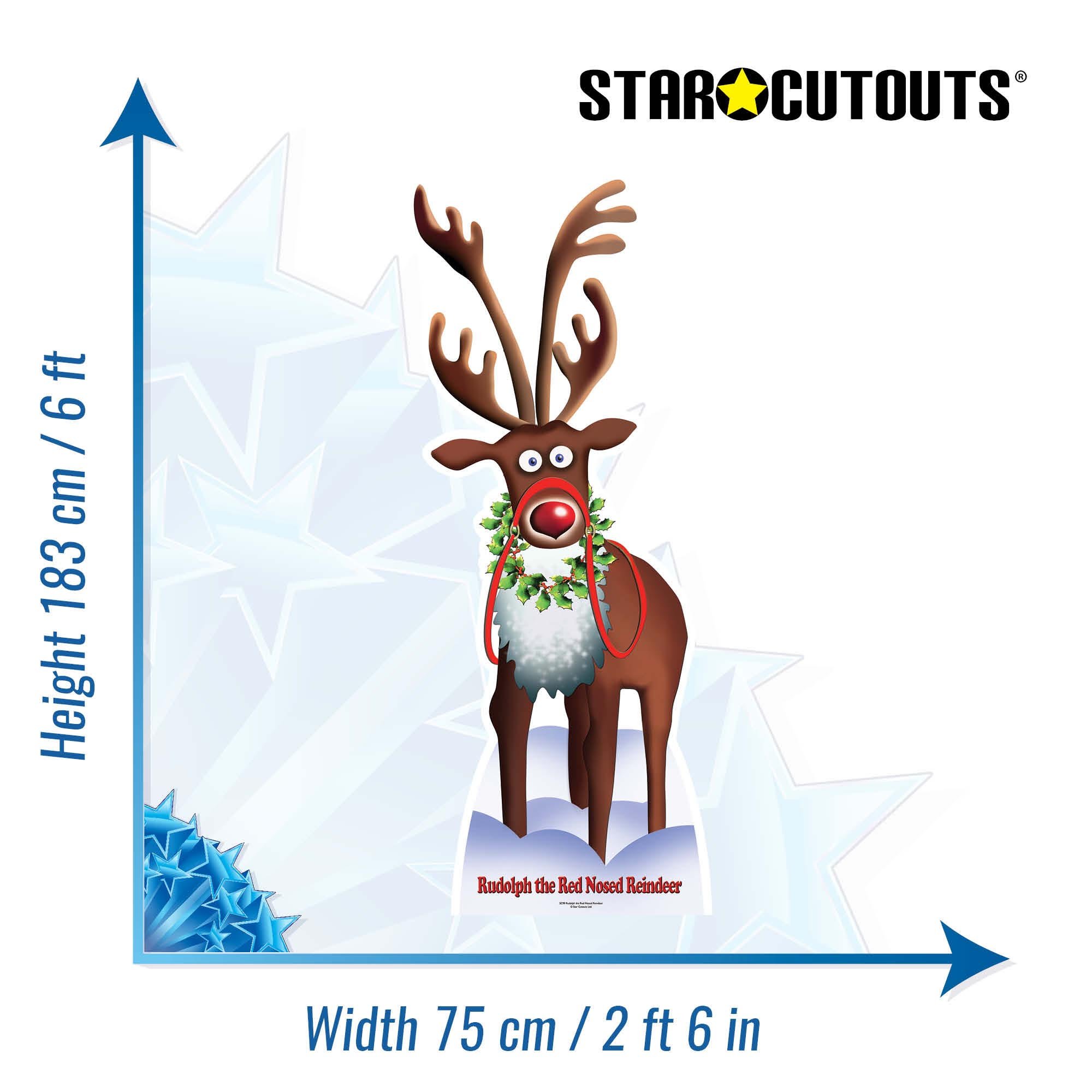 Rudolph the Red Nosed Reindeer Cardboard Cutout 