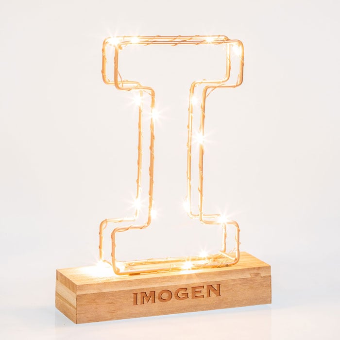 Personalised Lumi Letter Light