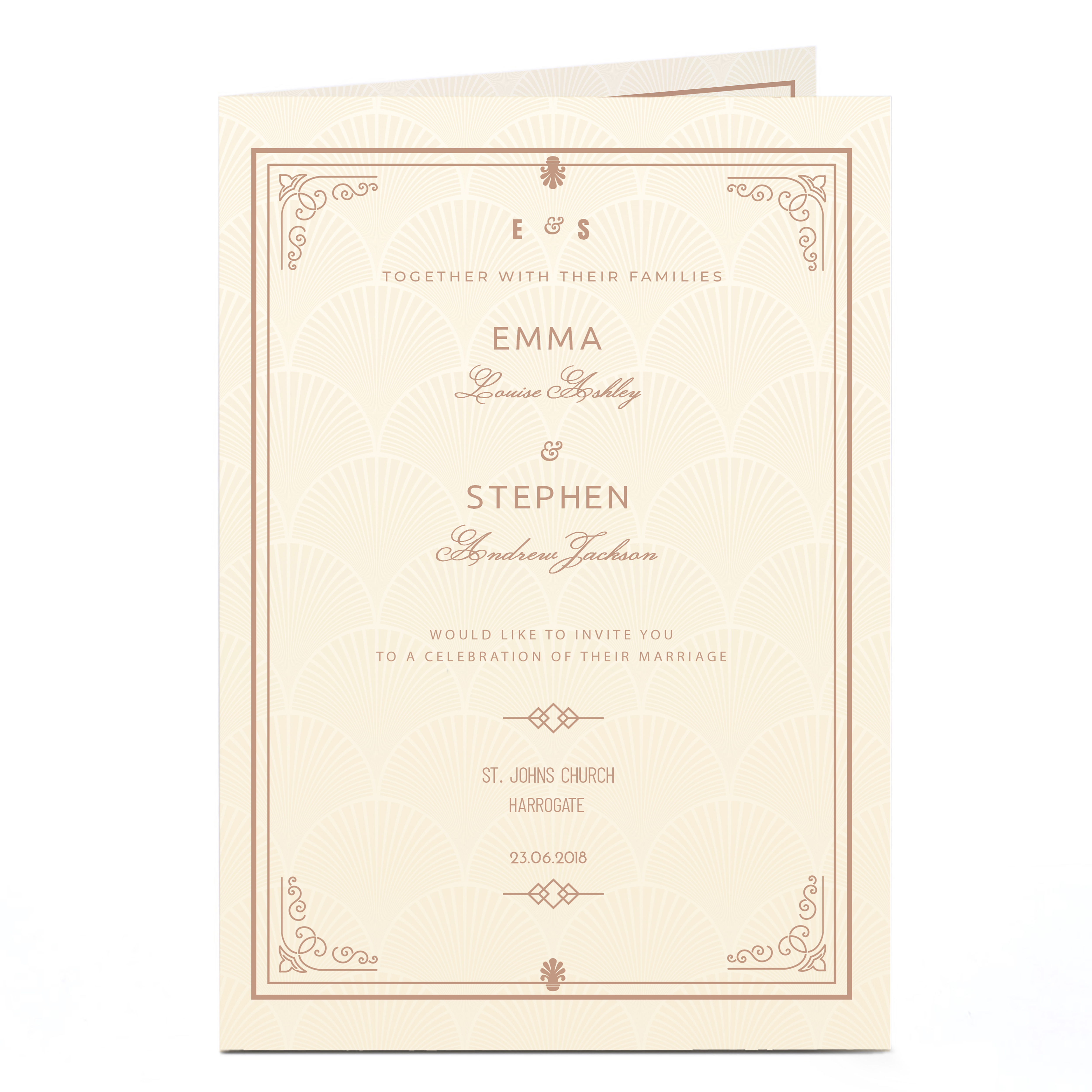 Personalised Wedding Invitation - Traditional