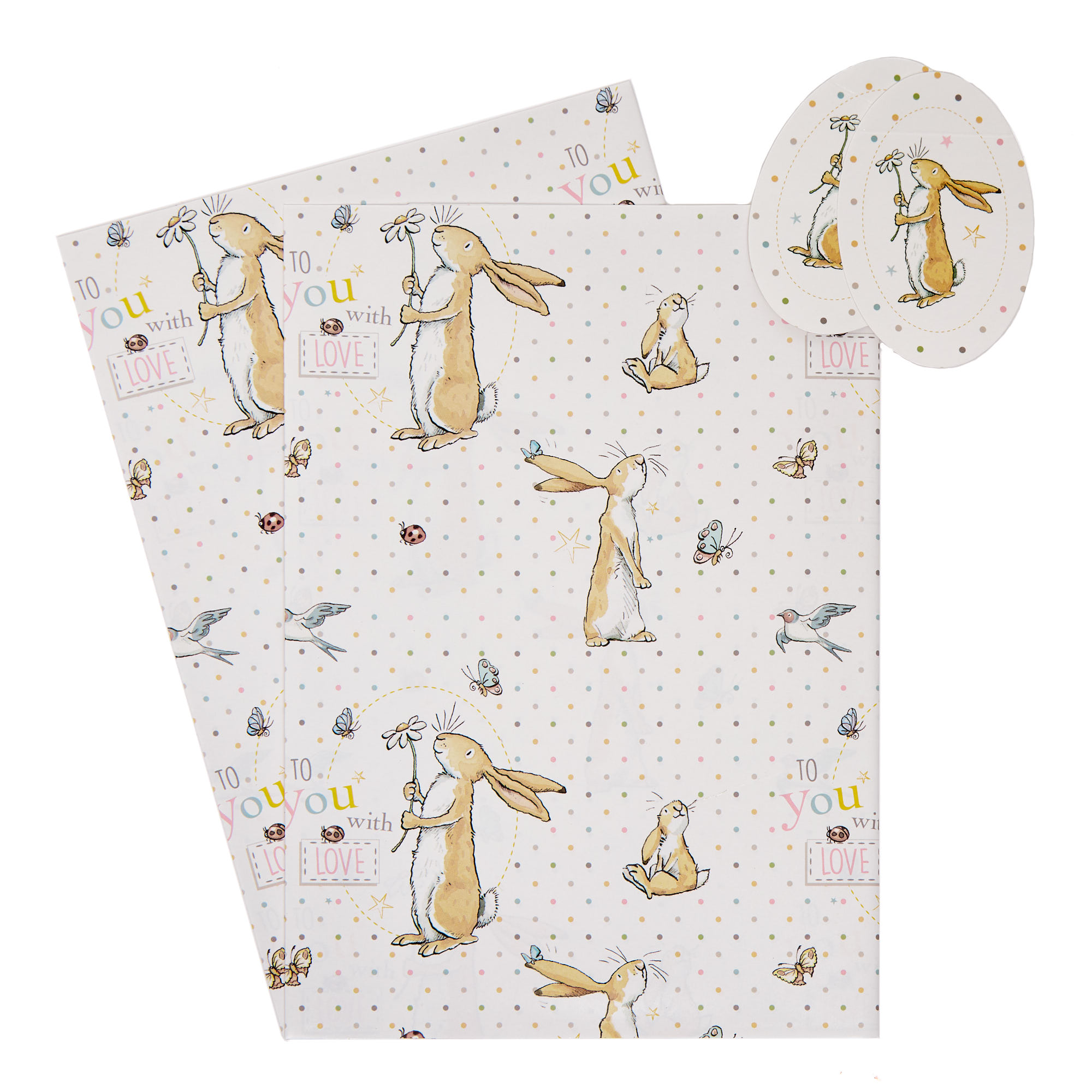 Guess How Much I Love You Wrapping Paper & Gift Tags - Pack Of 2 