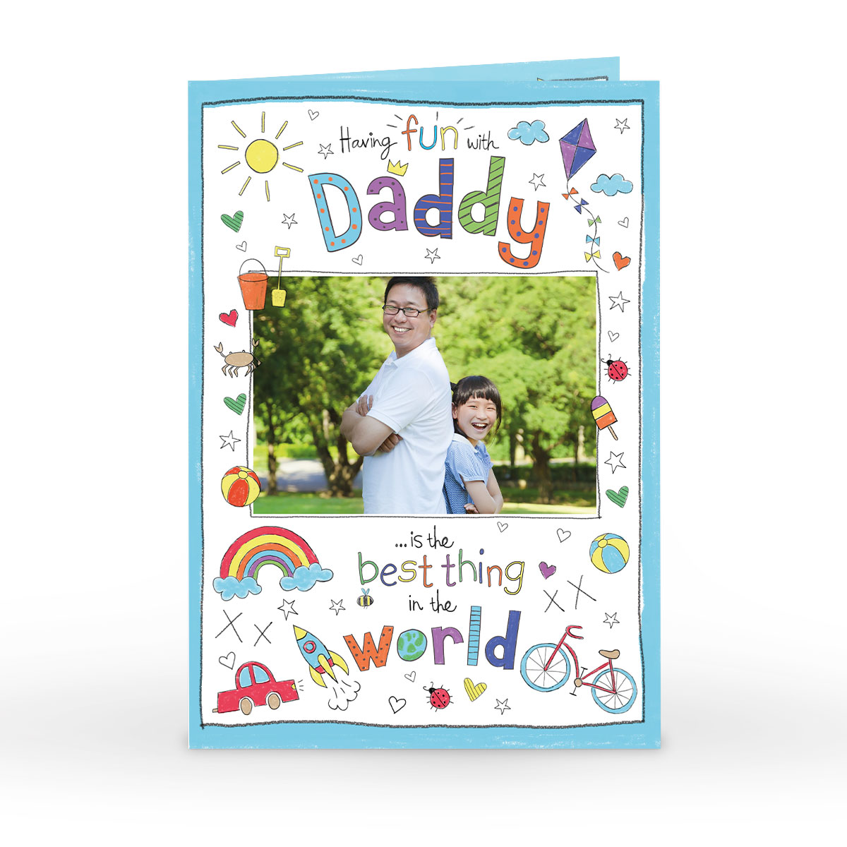 Photo Father's Day Card - Fun With Daddy