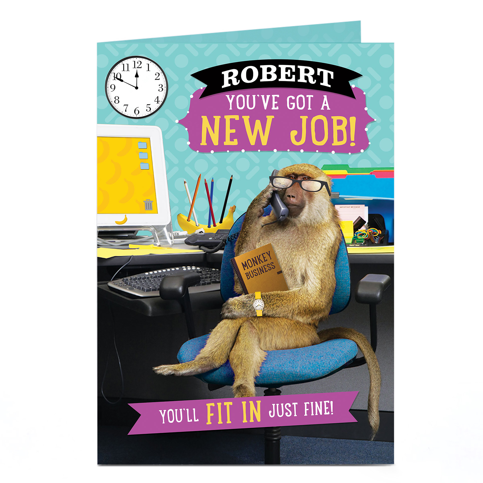 Personalised New Job Card - Office Monkey