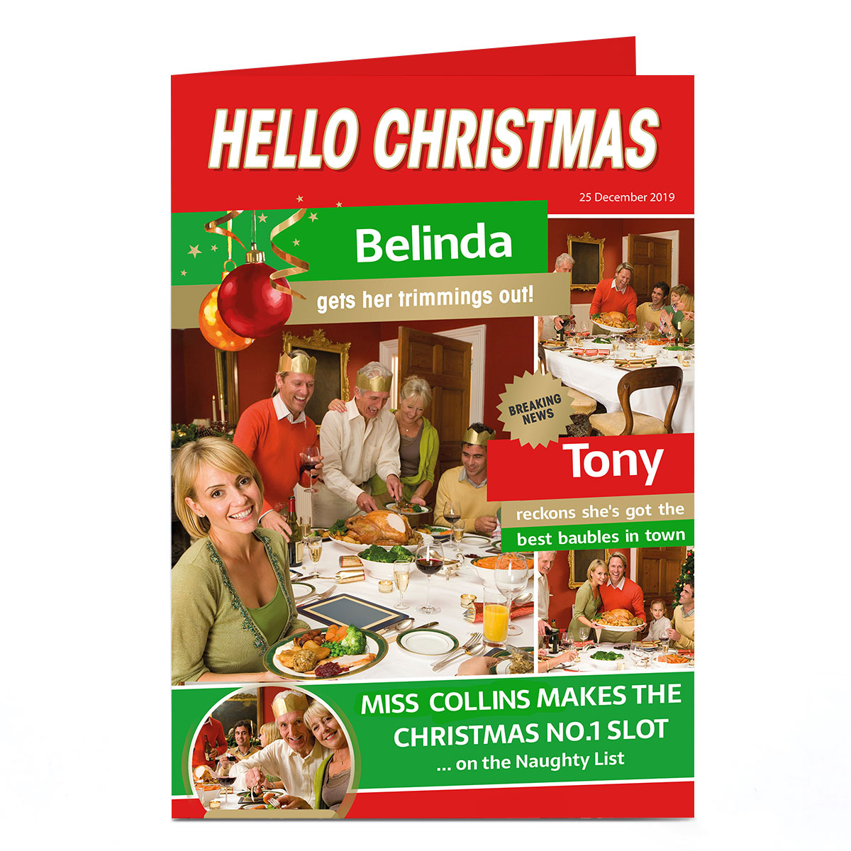 Photo Christmas Card - Festive Magazine 