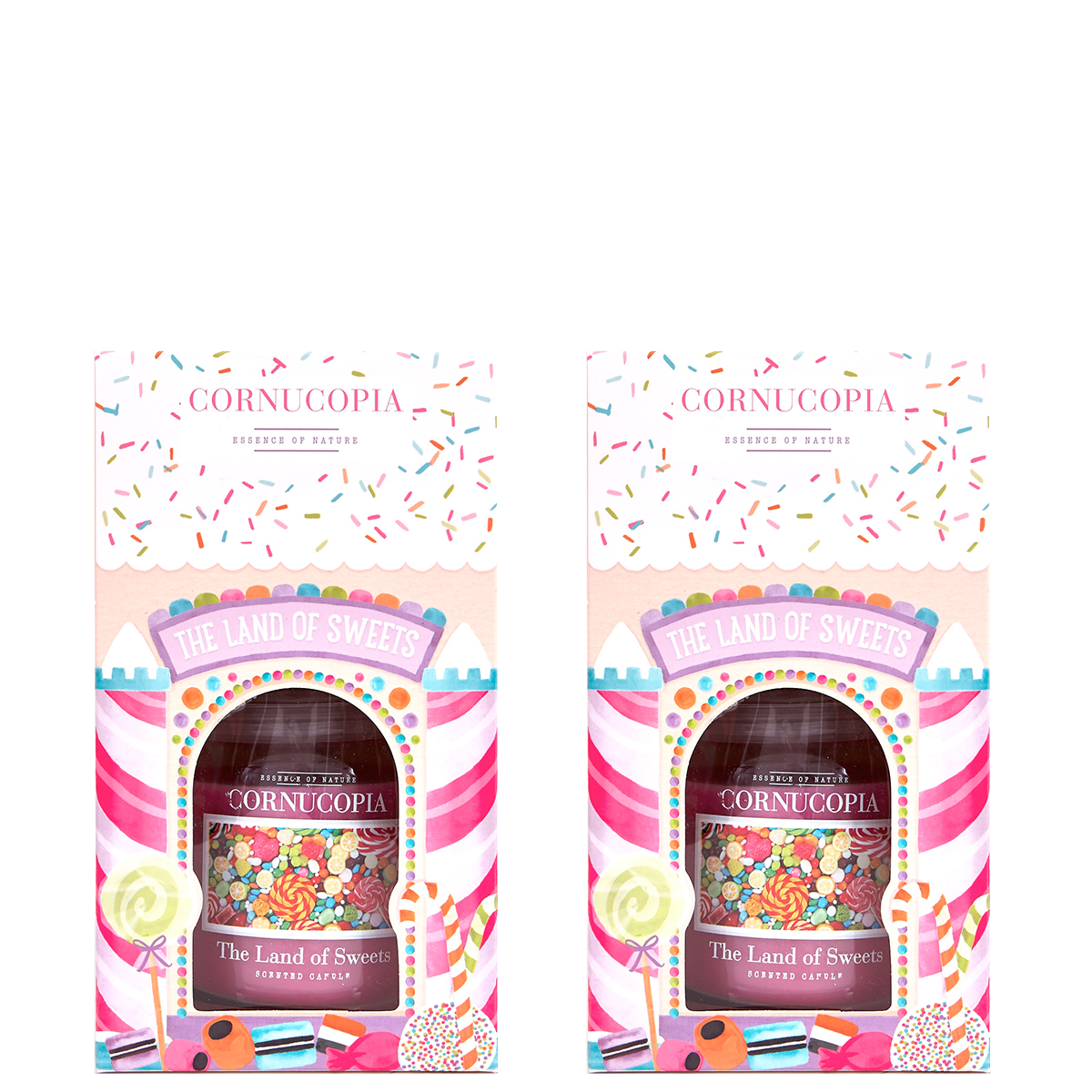 Boxed Cornucopia Scented Candle - Land Of Sweets (Set of 2)