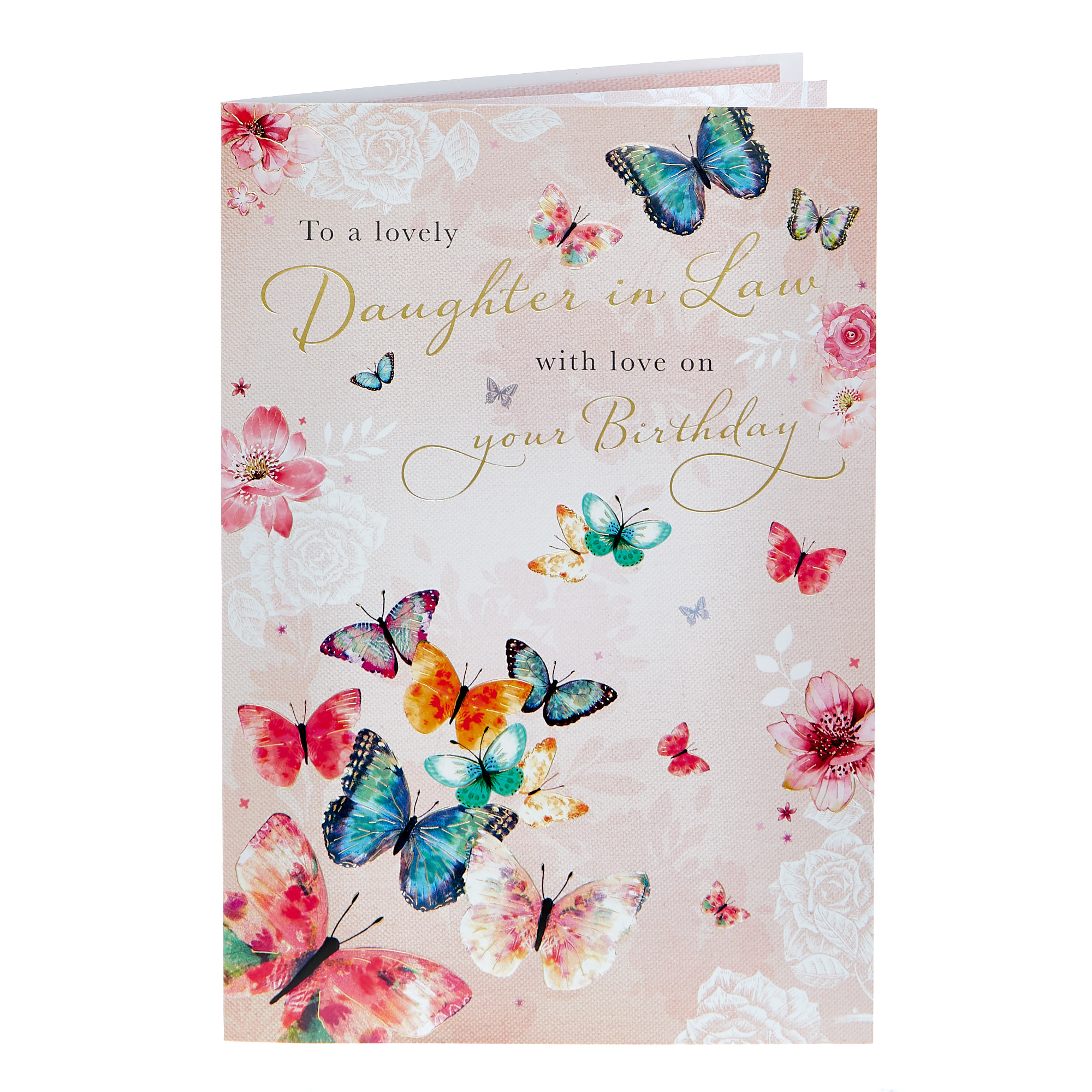 Buy Birthday Card - Lovely Daughter In Law, Butterflies for GBP 0.99
